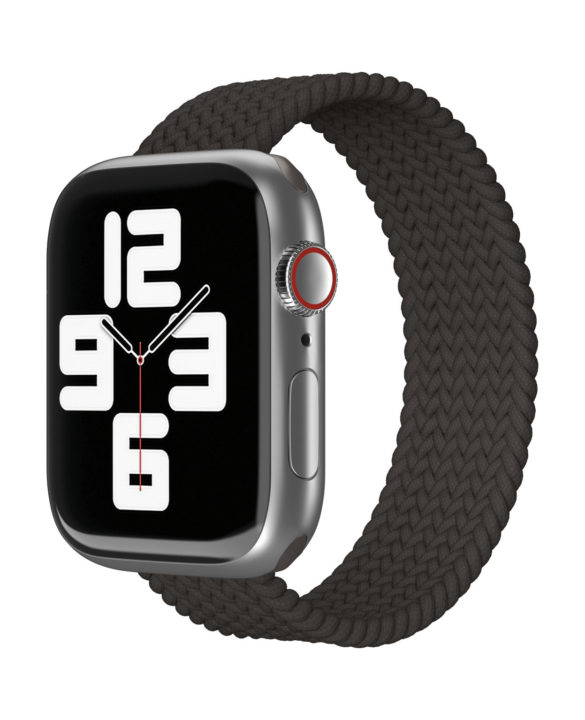 Ремешок нейлоновый плетёный VLP для Apple Watch 38/40/41, L/XL, чёрный Ремешок нейлоновый плетёный VLP для Apple Watch 38/40/41, L/XL, чёрный