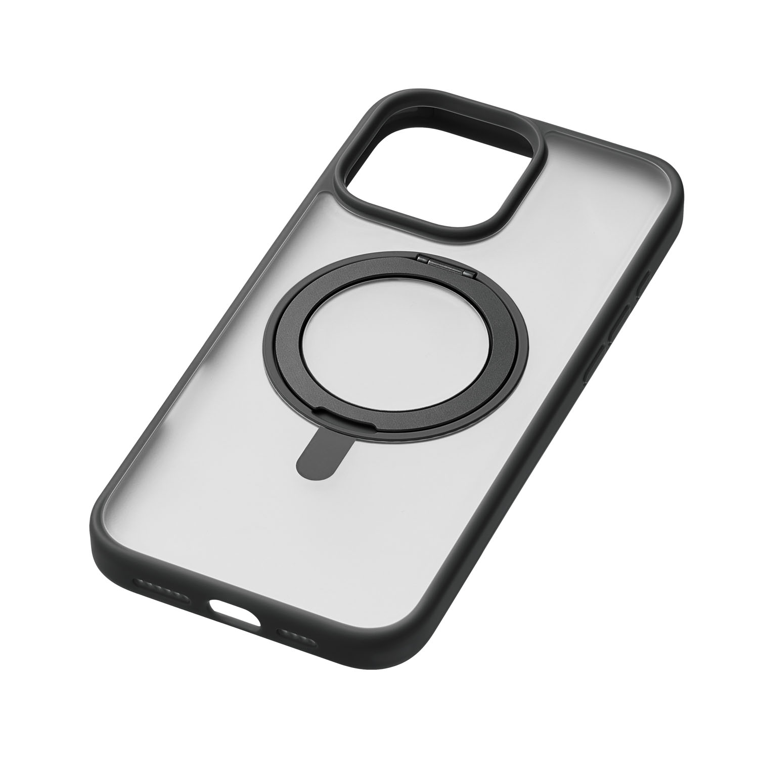 Чехол защитный uBear Clip 360 Mag Case для iPhone 16 Pro Max, с магнитной подставкой, черный