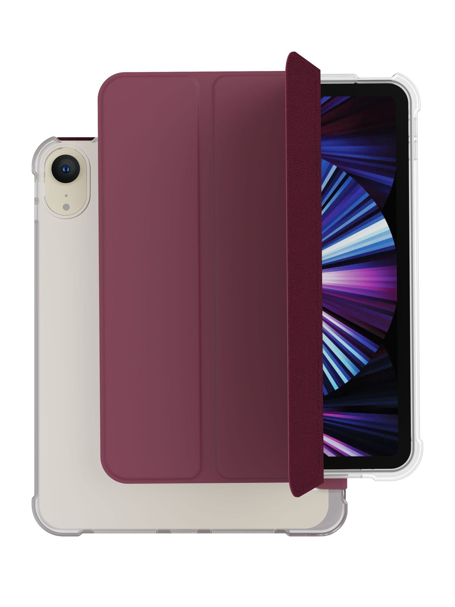 Чехол защитный VLP Dual Folio для iPad mini 6, марсала