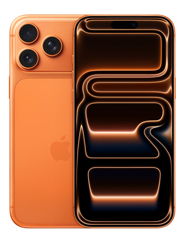 На фото изображено Apple iPhone 17 Pro Max, 256 ГБ, Космический оранжевый