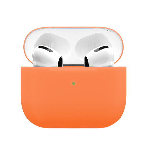Чехол силиконовый VLP Soft Touch для AirPods 3, оранжевый