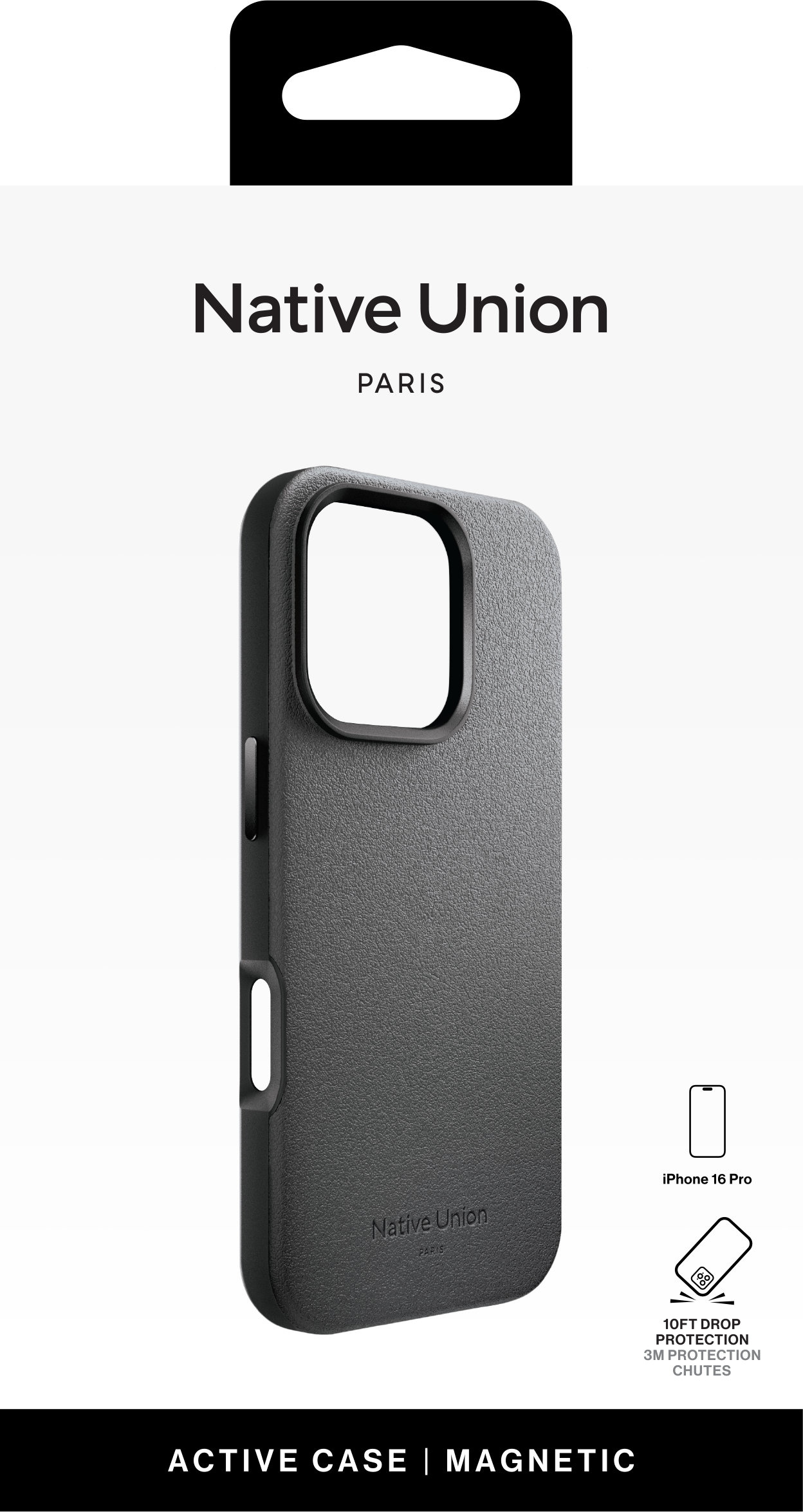 Чехол Native Union Active Case MagSafe для iPhone 16 Pro, черный