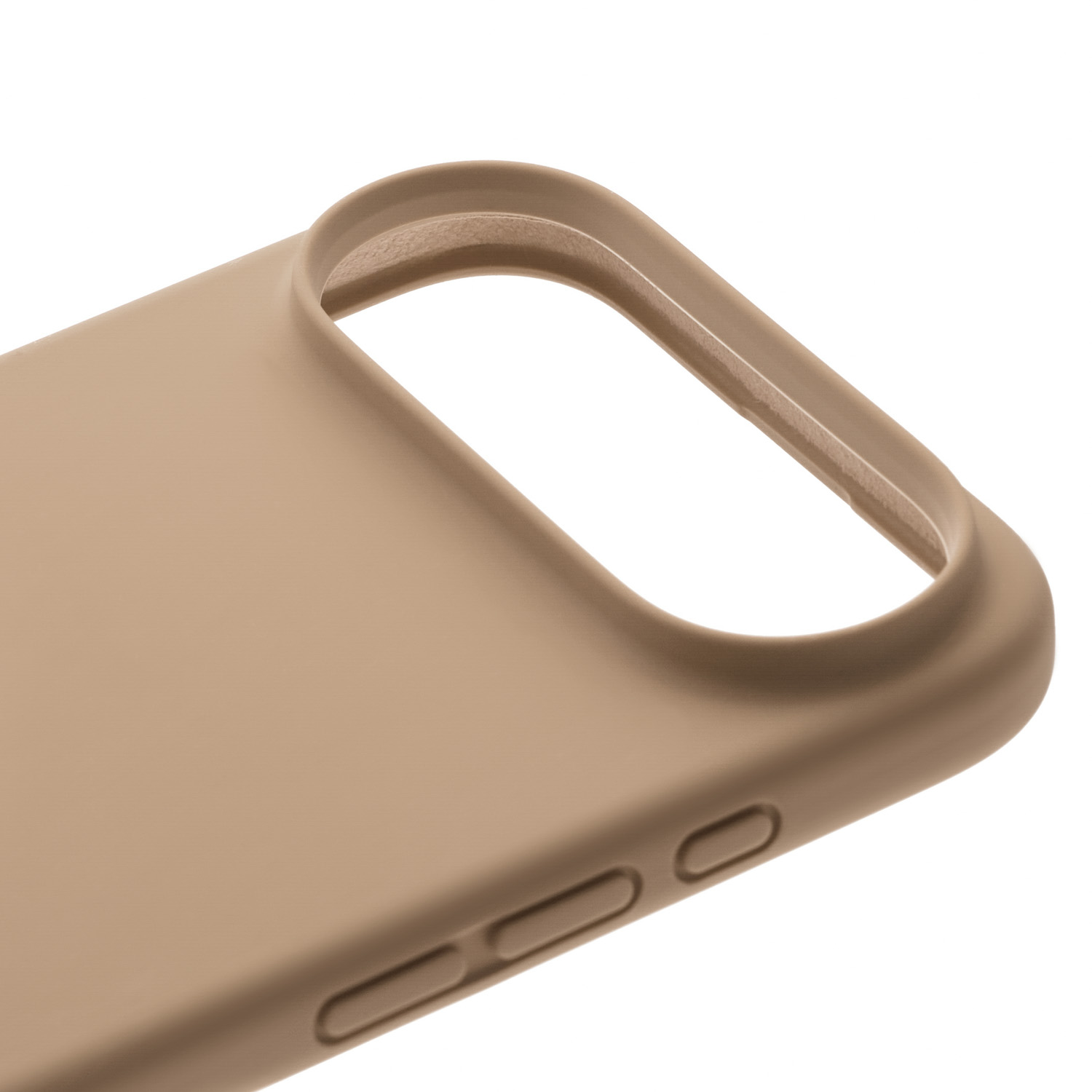 На фото изображено Чехол защитный uBear Touch Mag Case для iPhone 17 Air, MagSafe, латте