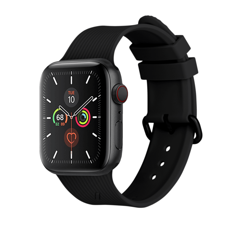 Ремешок Native Union для Apple Watch 44мм, cиликоновый, черный