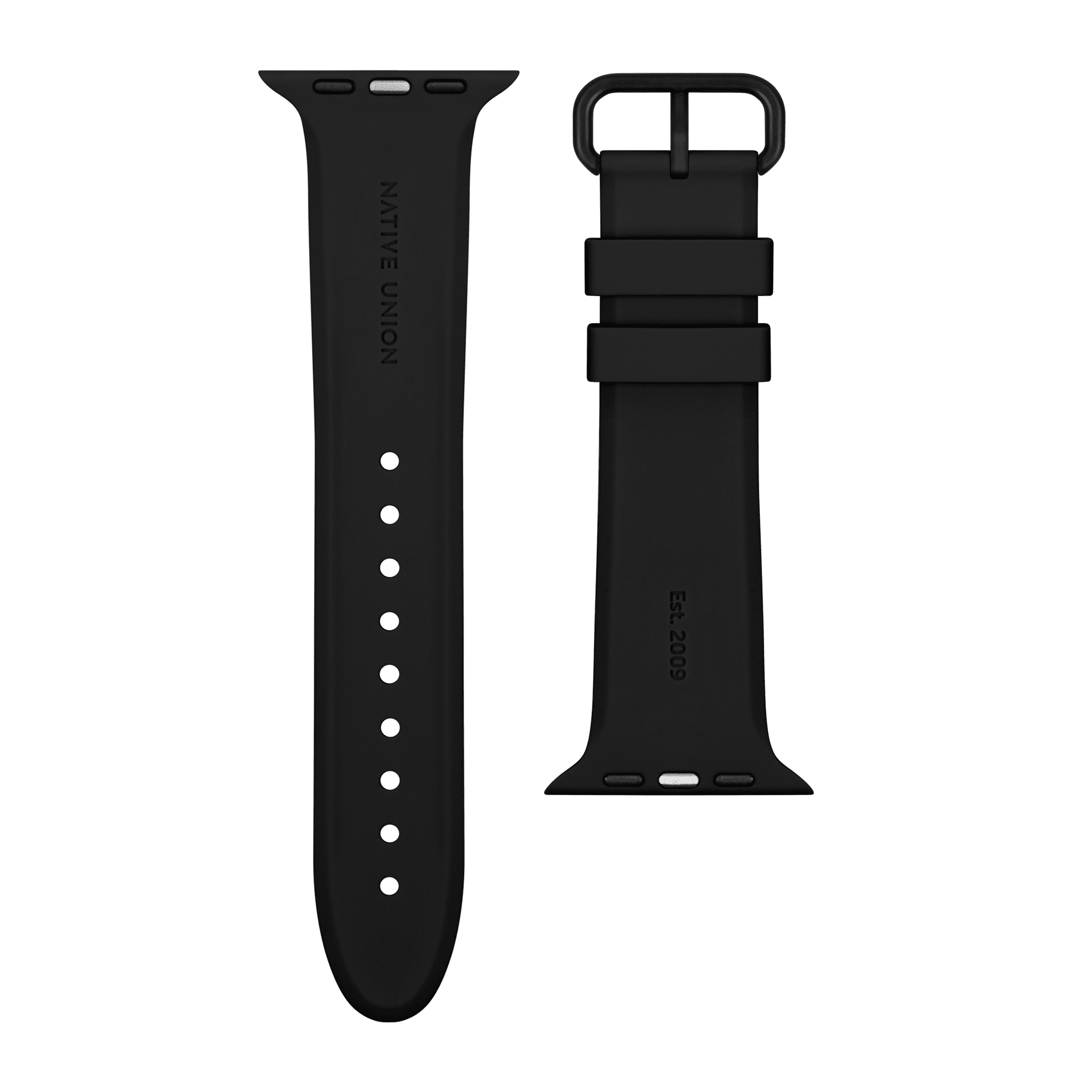 Ремешок Native Union для Apple Watch 44мм, cиликоновый, черный
