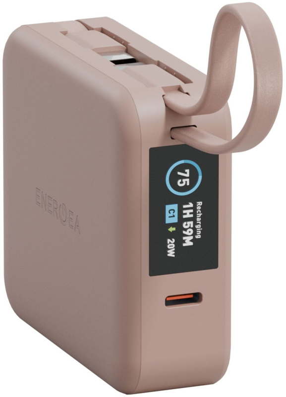 Внешний аккумулятор Energea MagPac Mini Plus 10000 mAh, розовый Внешний аккумулятор Energea MagPac Mini Plus 10000 mAh, розовый