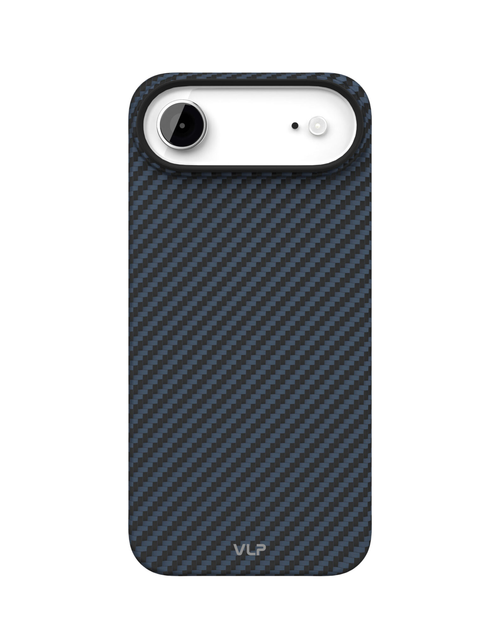 На фото изображено Чехол защитный VLP Kevlar Case с MagSafe для iPhone Air, синий