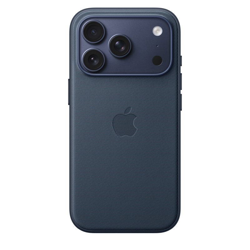 Фото Чехол защитный Apple TechWoven Case with MagSafe для iPhone 17 Pro, синий На фото изображено Чехол защитный Apple TechWoven Case with MagSafe для iPhone 17 Pro, синий