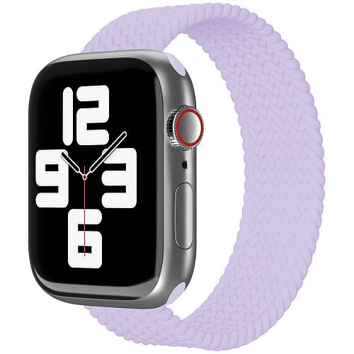 Ремешок нейлоновый плетёный VLP для Apple Watch 42/44/45, L/XL, фиолетовый Ремешок нейлоновый плетёный VLP для Apple Watch 42/44/45, L/XL, фиолетовый