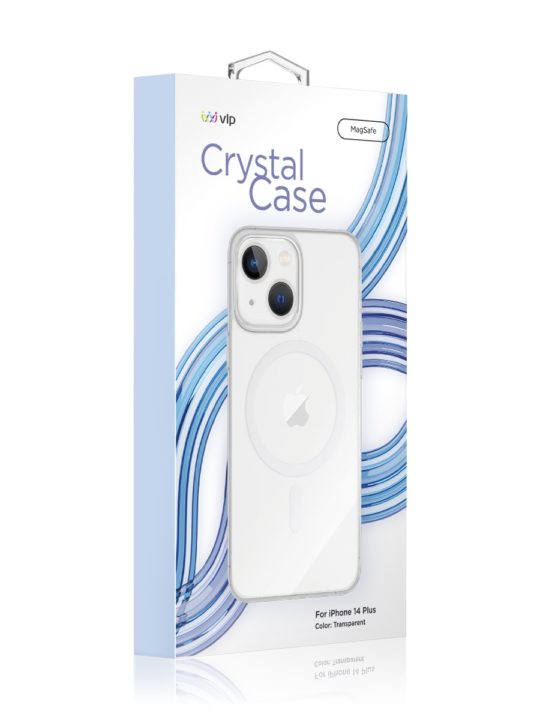 Чехол защитный VLP Crystal case с MagSafe для iPhone 14 Plus, прозрачный