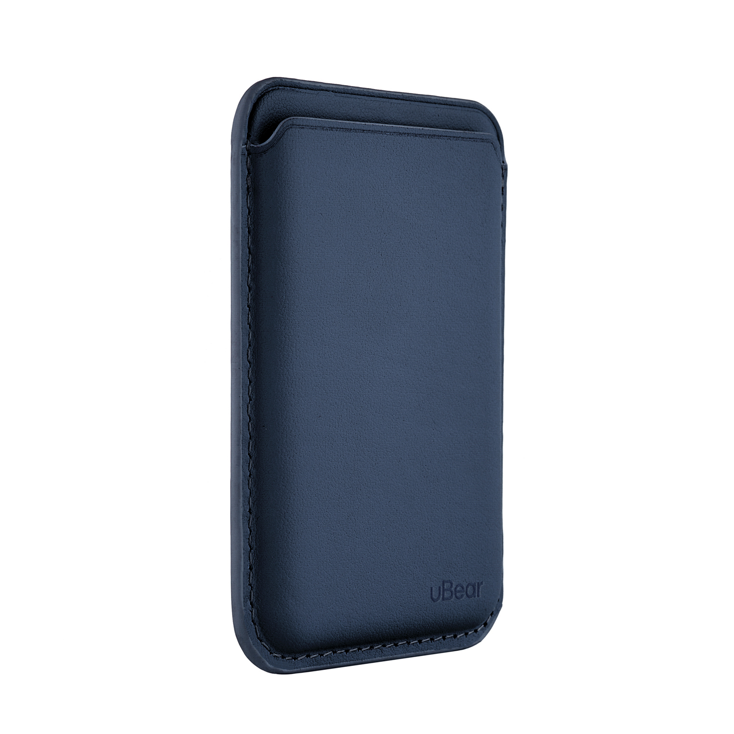 Магнитный кардхолдер uBear Leather Shell, синий