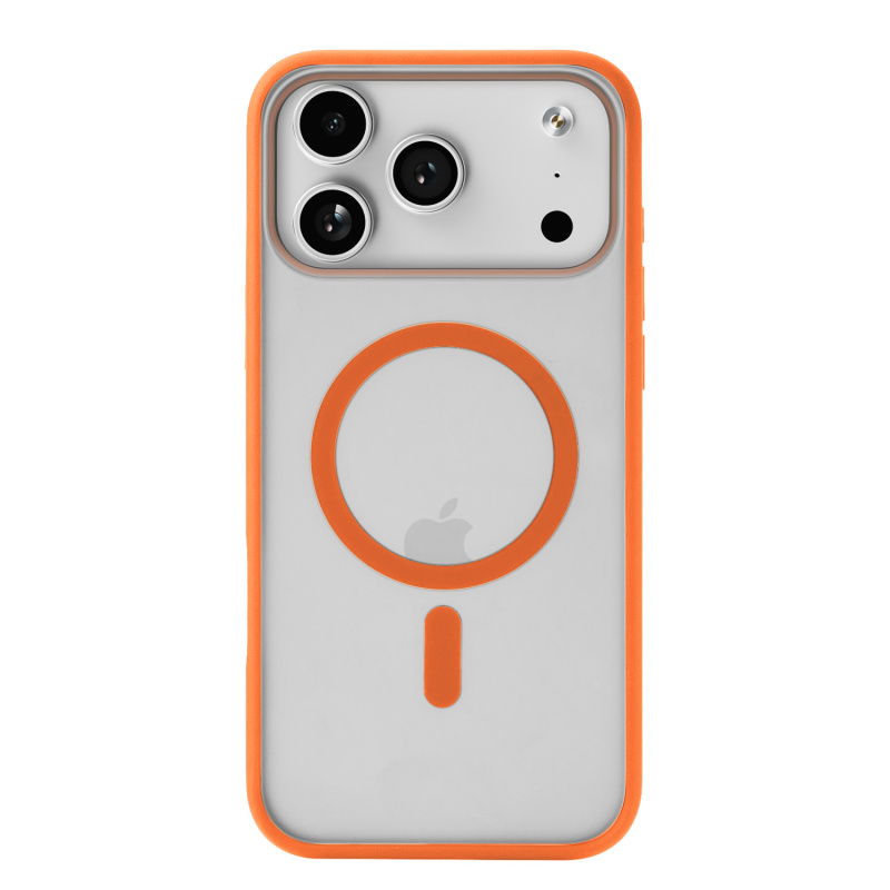 Фото Чехол защитный uBear Cloud Mag Case для iPhone 17 Pro Max, MagSafe, оранжевый На фото изображено Чехол защитный uBear Cloud Mag Case для iPhone 17 Pro Max, MagSafe, оранжевый