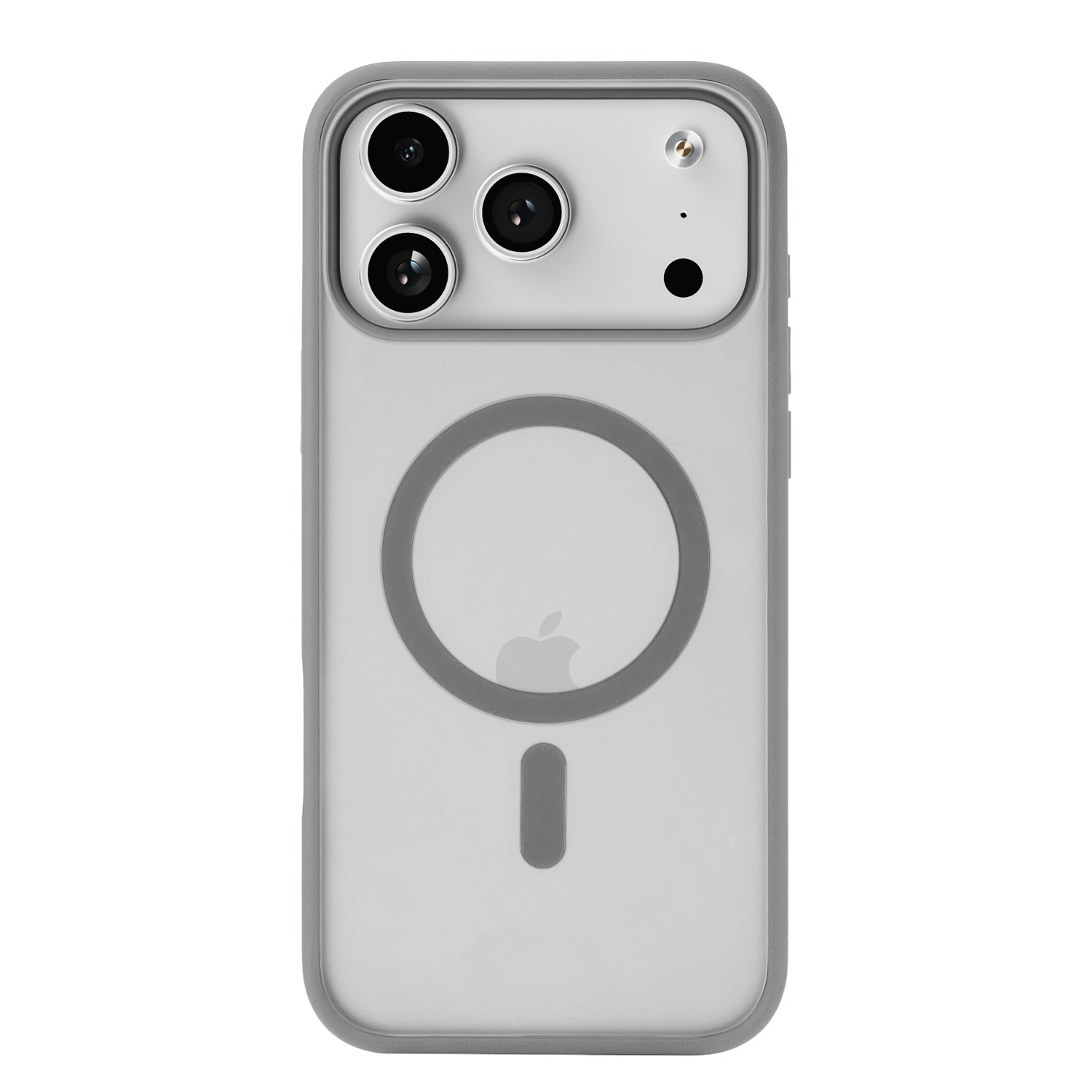 На фото изображено Чехол защитный uBear Cloud Mag Case для iPhone 17 Pro Max, MagSafe, серый 