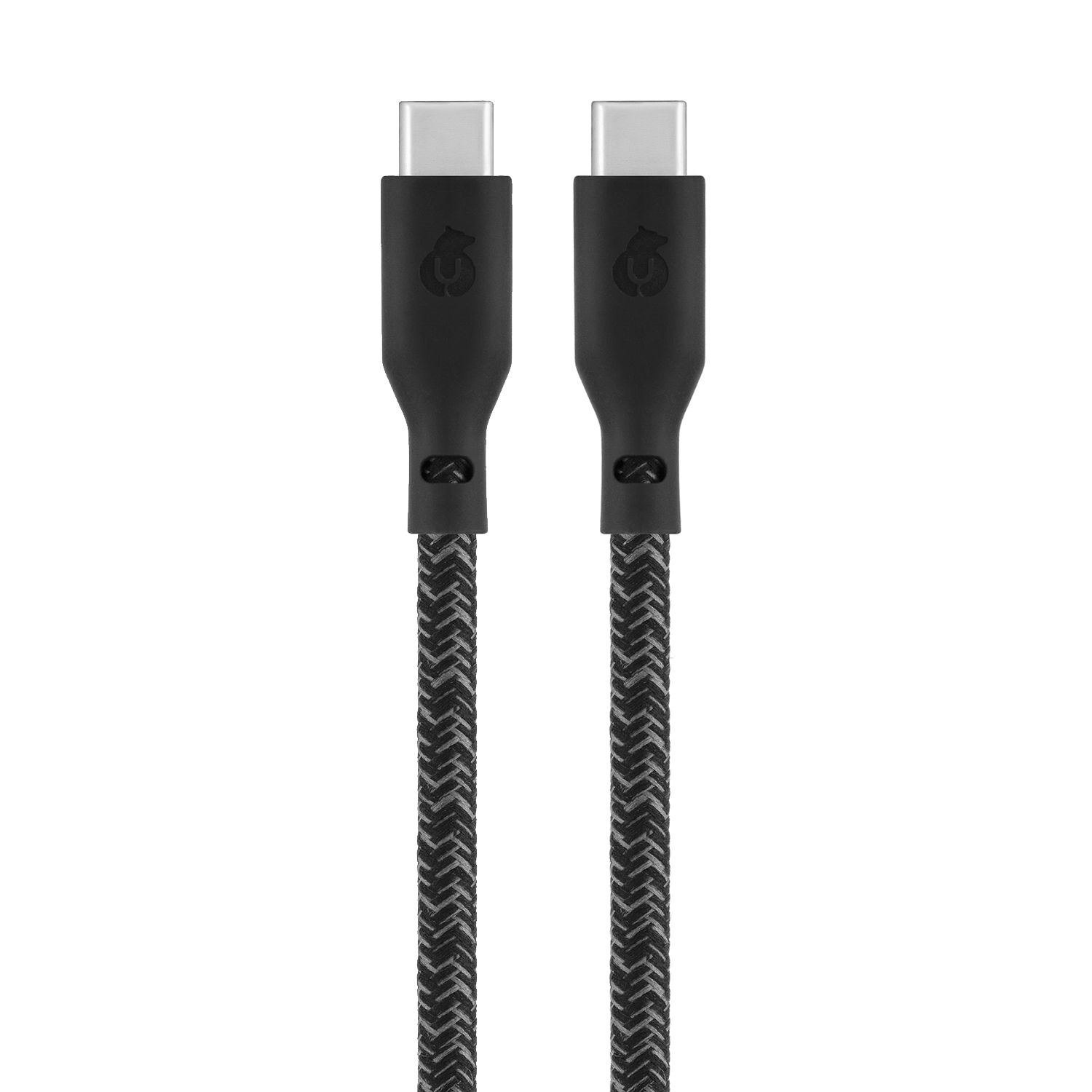 Зарядный кабель uBear Trend, USB-C/USB-С, 140 Вт, 2,4м, чёрный