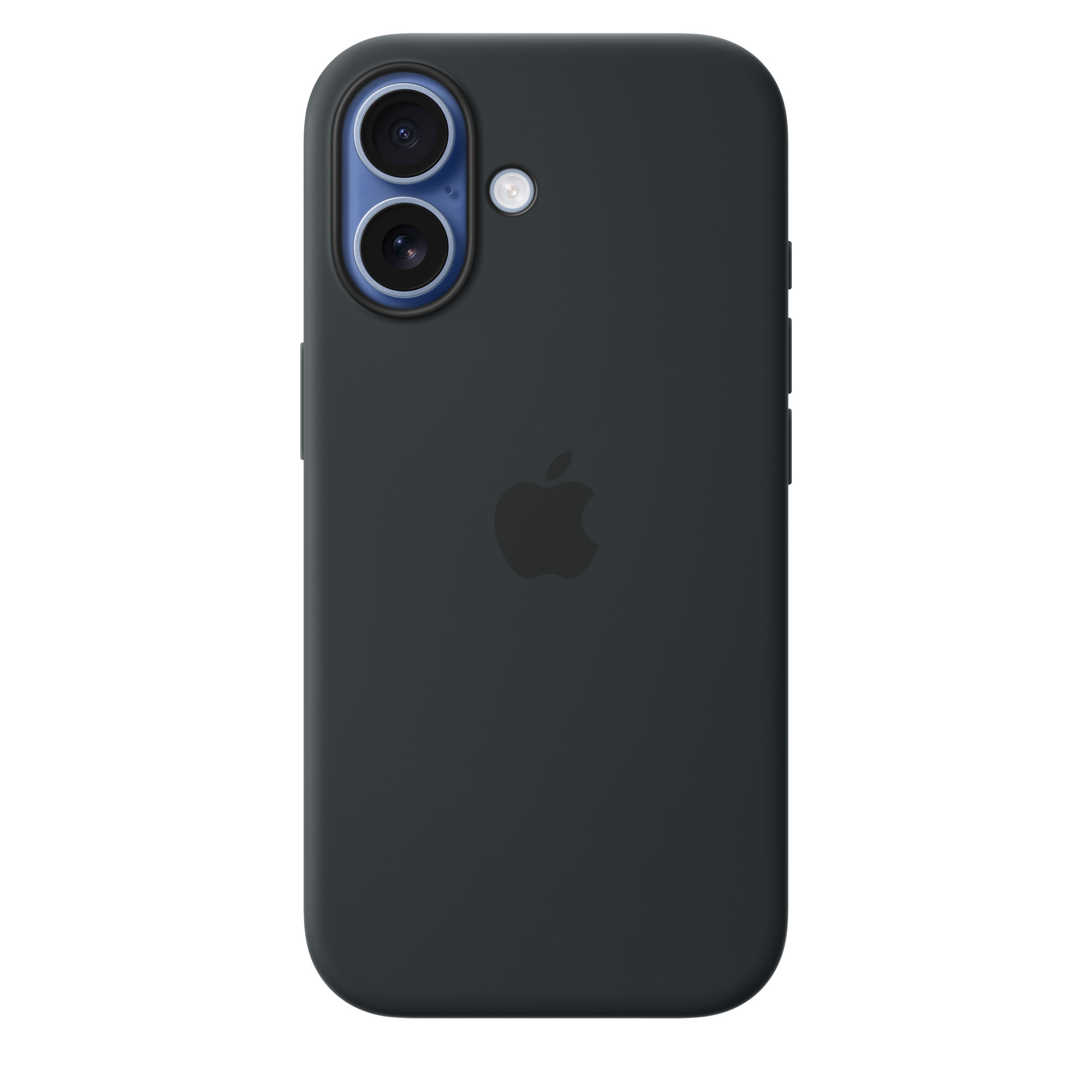 На фото изображено Чехол защитный Apple Silicone Case with MagSafe для iPhone 17, чёрный