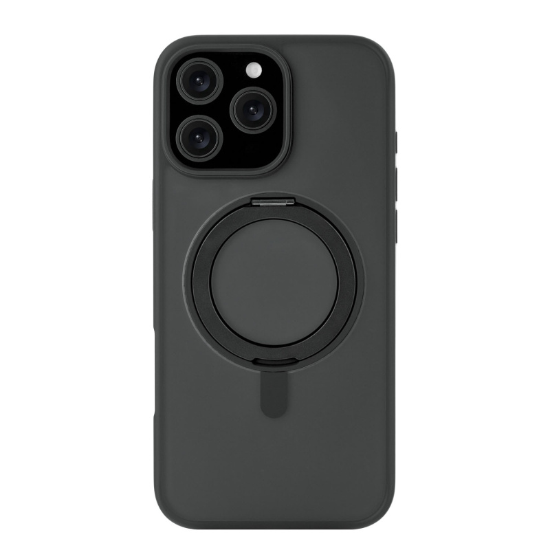 Чехол защитный uBear Clip 360 Mag Case для iPhone 16 Pro Max, с магнитной подставкой, черный Чехол защитный uBear Clip 360 Mag Case для iPhone 16 Pro Max, с магнитной подставкой, черный