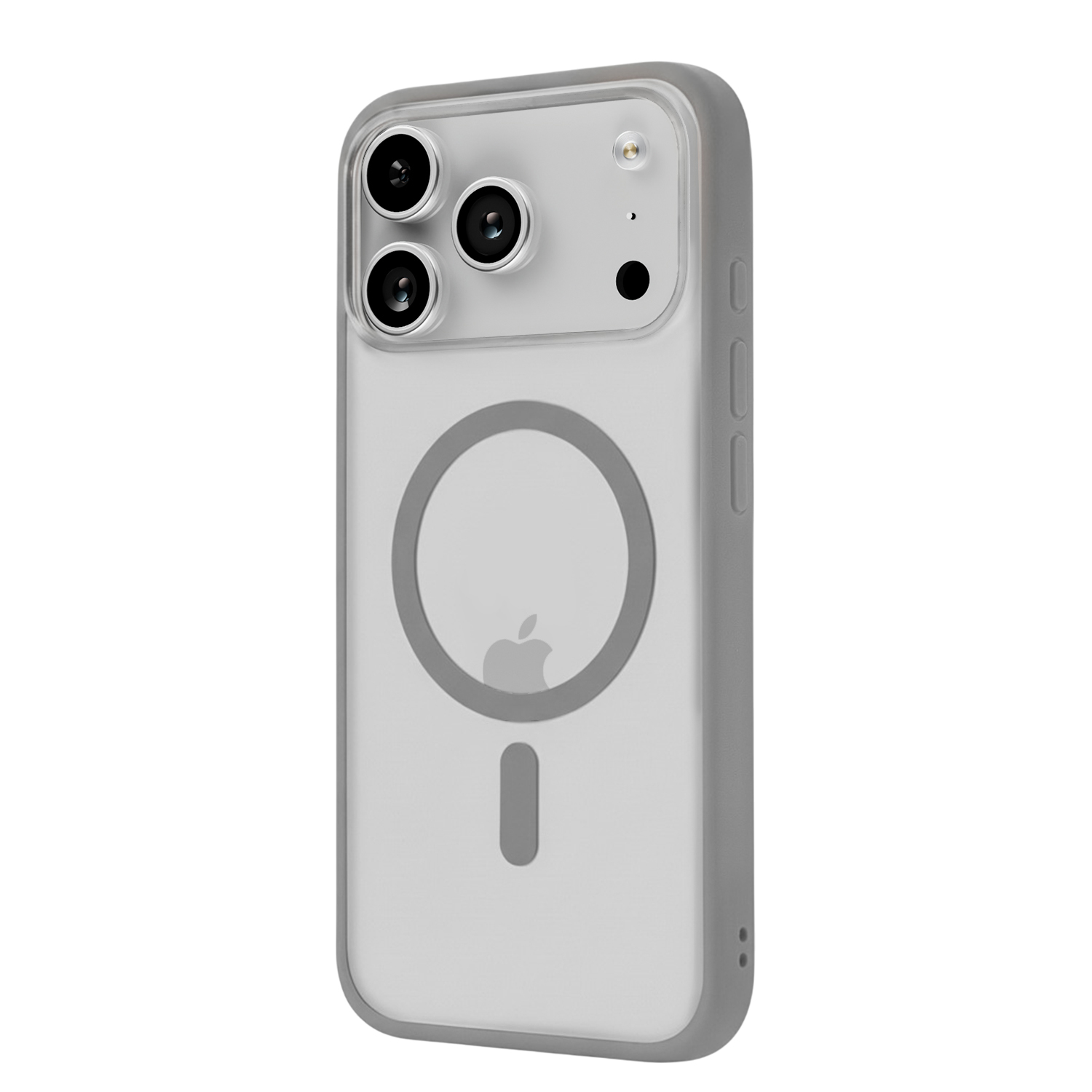 На фото изображено Чехол защитный uBear Cloud Mag Case для iPhone 17 Pro Max, MagSafe, серый 
