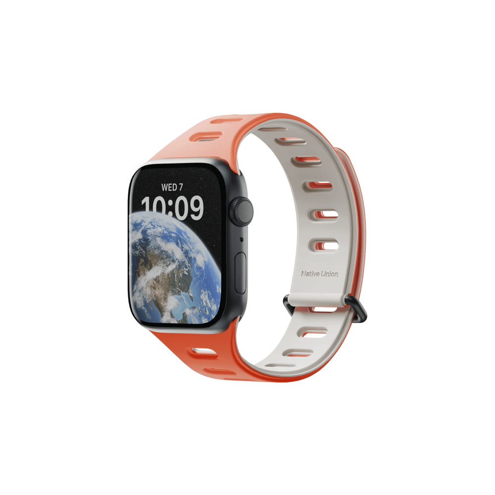 Ремешок Native Union для Apple Watch Magnetic 38/40/41мм, оранжевый/серый Ремешок Native Union для Apple Watch Magnetic 38/40/41мм, оранжевый/серый