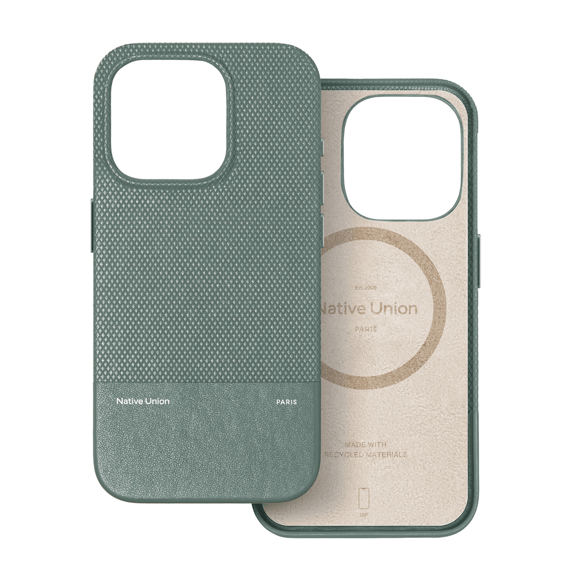 Чехол Native Union (RE)Classic Case MagSafe для iPhone 16 Pro, зеленый сланец
