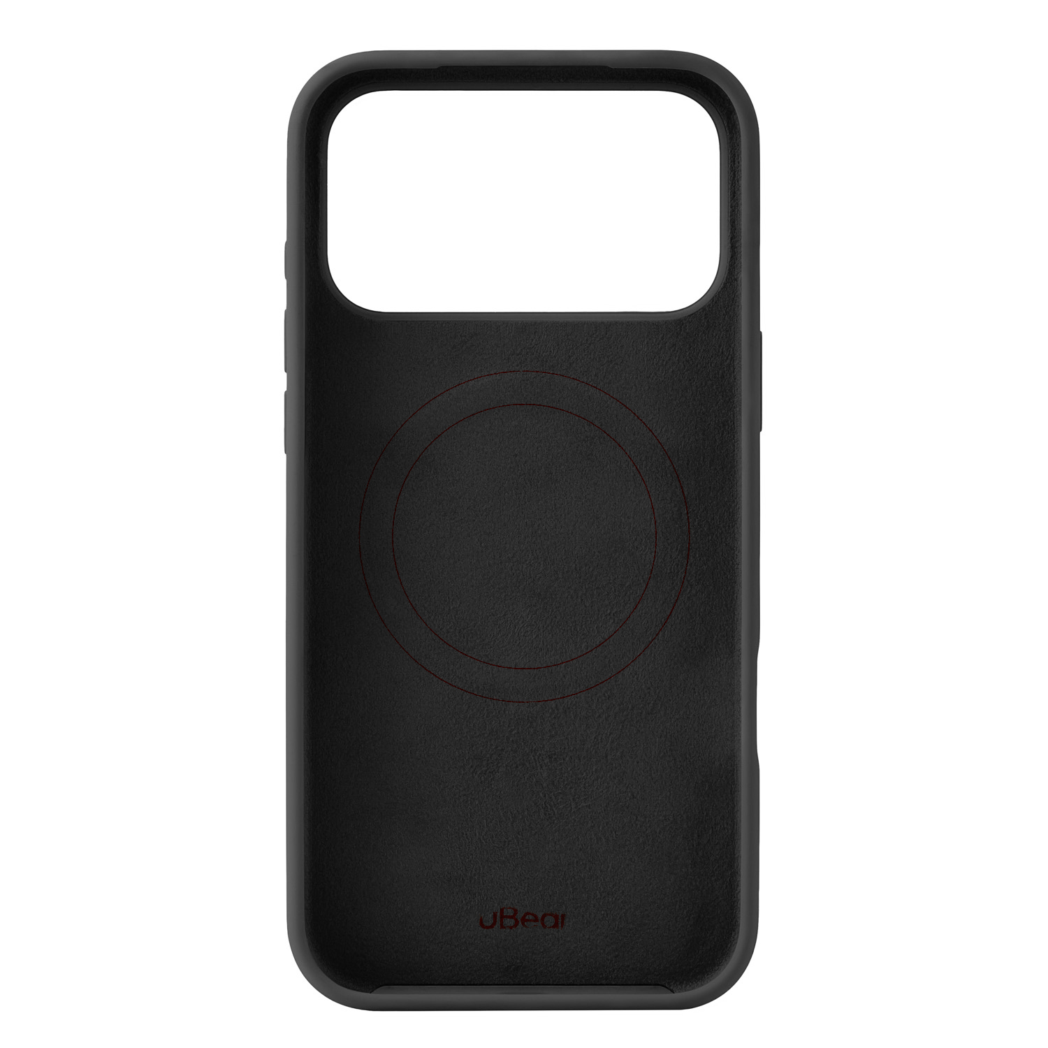 На фото изображено Чехол защитный uBear Touch Mag Case для iPhone 17 Pro Max, MagSafe, черный
