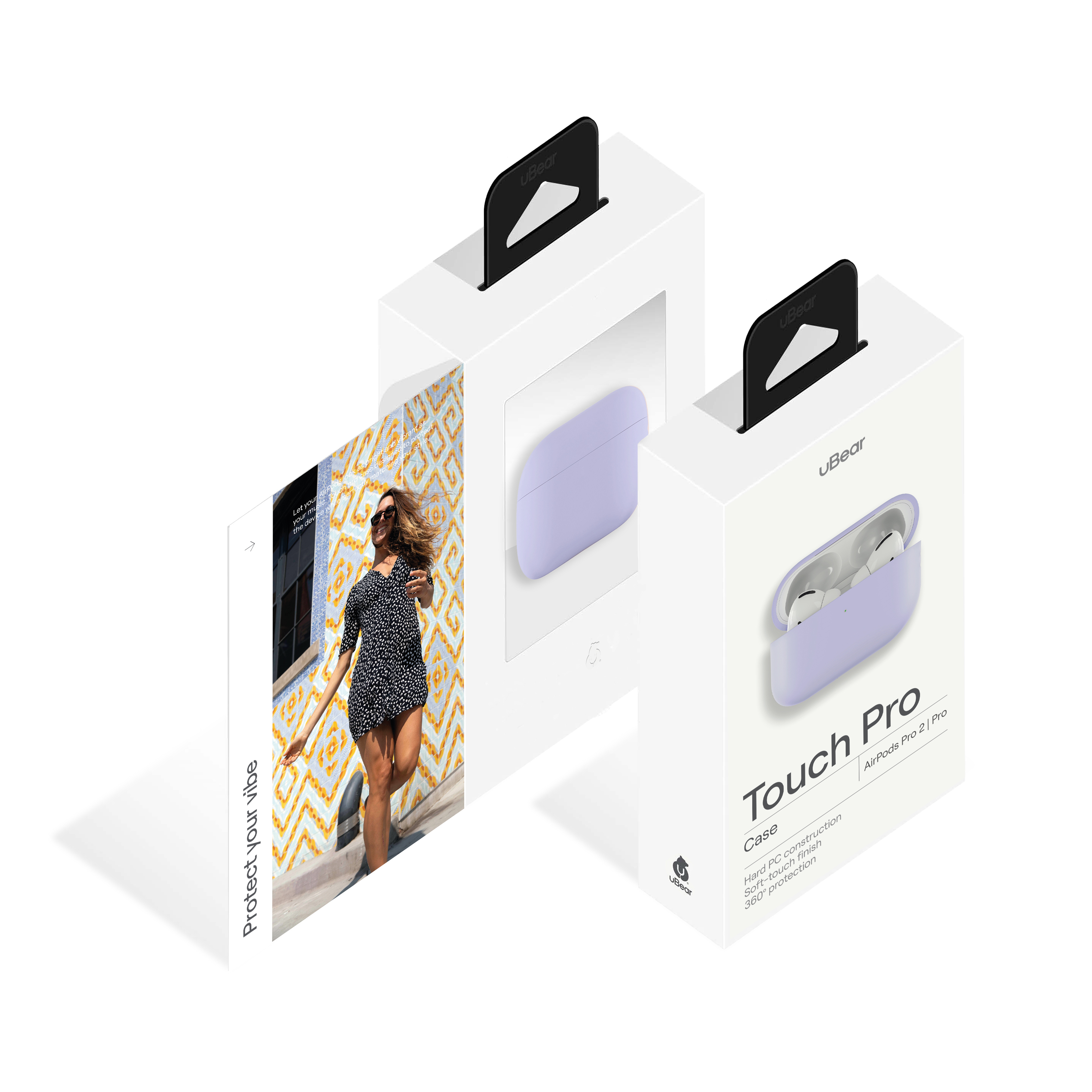 Защитный чехол uBear AirPods Pro 2 Touch Pro Silicone Case, фиолетовый