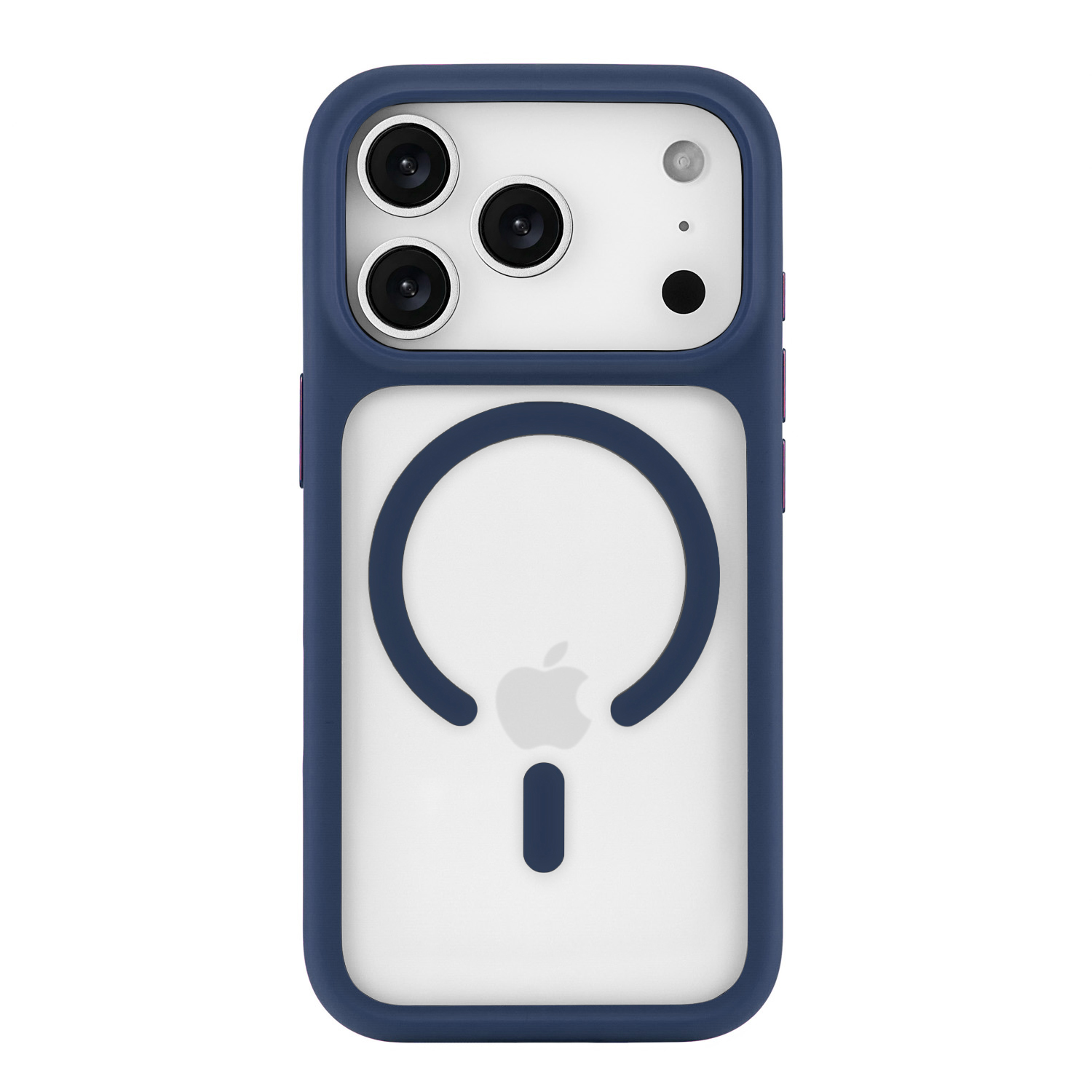 Фото Чехол защитный uBear Shade Case для iPhone 17 Pro, синий На фото изображено Чехол защитный uBear Shade Case для iPhone 17 Pro, синий