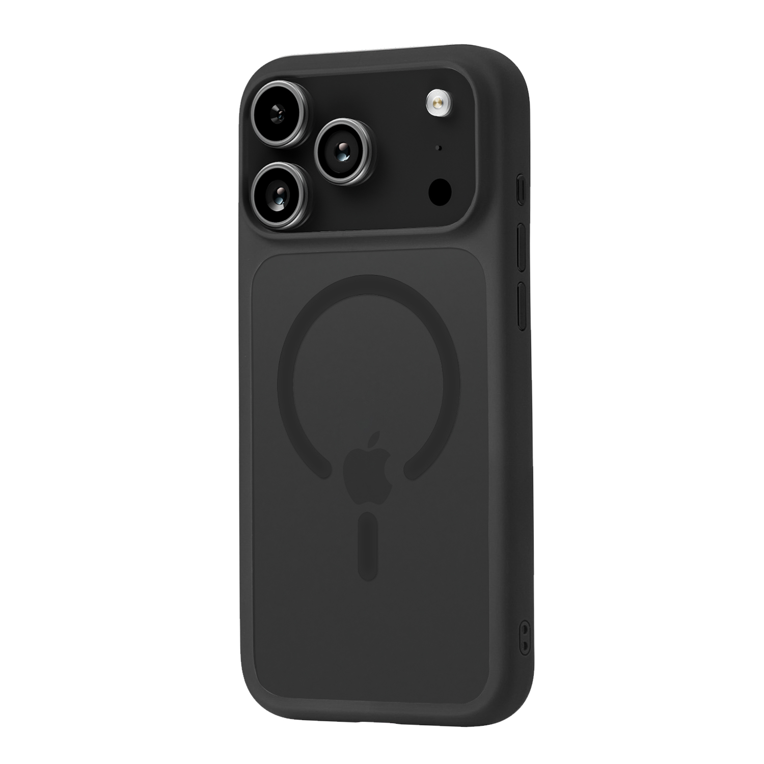 На фото изображено Чехол защитный uBear Shade Case для iPhone 17 Pro Max, MagSafe, чёрный
