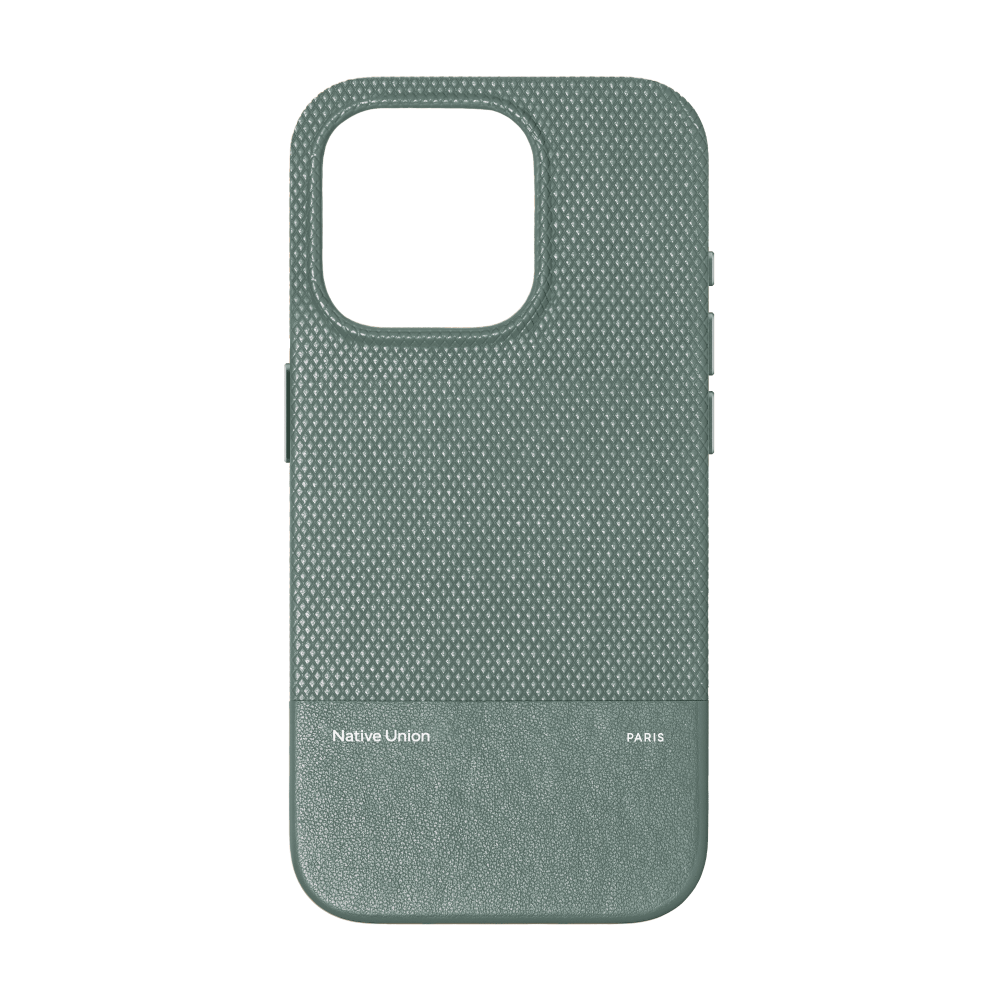Чехол Native Union (RE)Classic Case MagSafe для iPhone 16 Pro, зеленый сланец