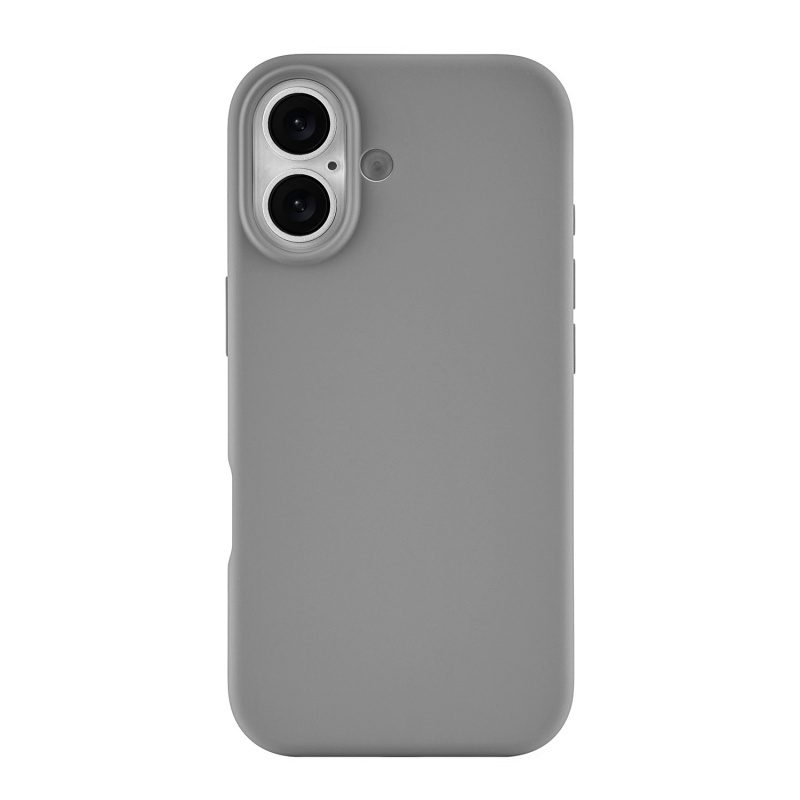 Фото Чехол защитный uBear Touch Mag Case для iPhone 17 MagSafe, светло-серый На фото изображено Чехол защитный uBear Touch Mag Case для iPhone 17 MagSafe, светло-серый