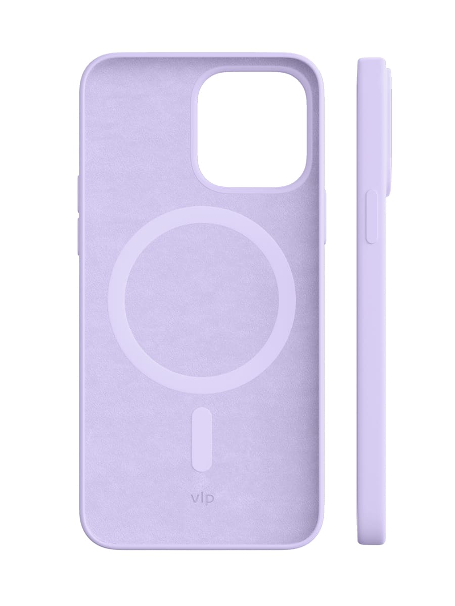 Чехол защитный VLP Silicone case с MagSafe для iPhone 14 Pro Max, сиреневый