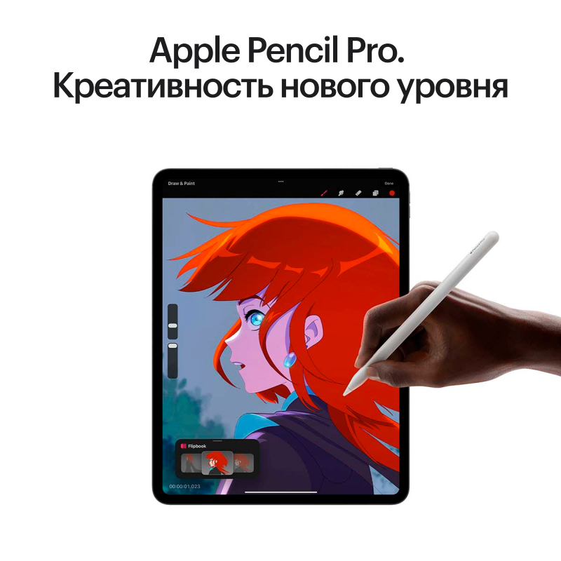 Apple iPad Pro M4, 13” дюймов Wi-Fi 1 ТБ Чёрный космос, нанотекстурное стекло