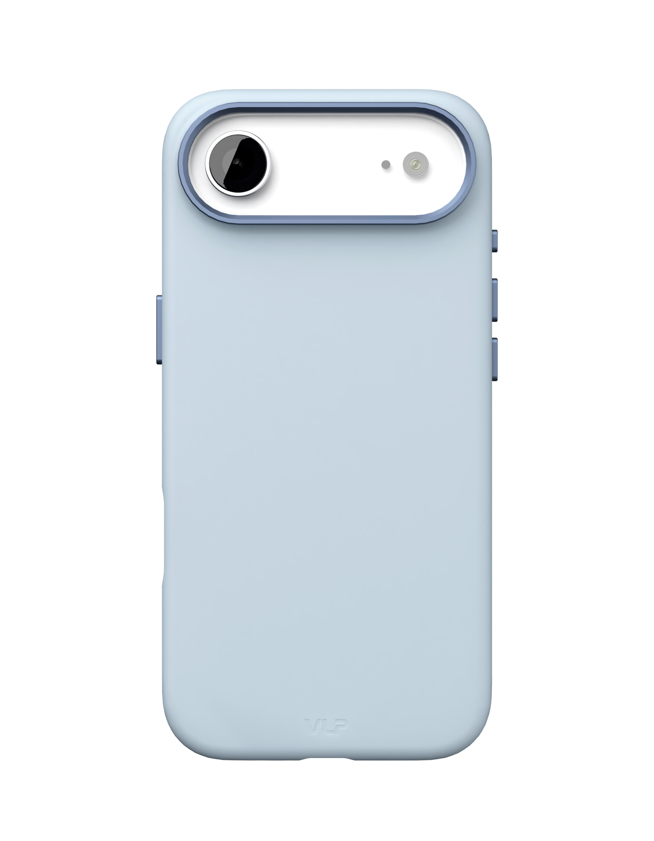 На фото изображено Чехол защитный VLP Aster Pro Case с MagSafe для iPhone 17 Air, голубой