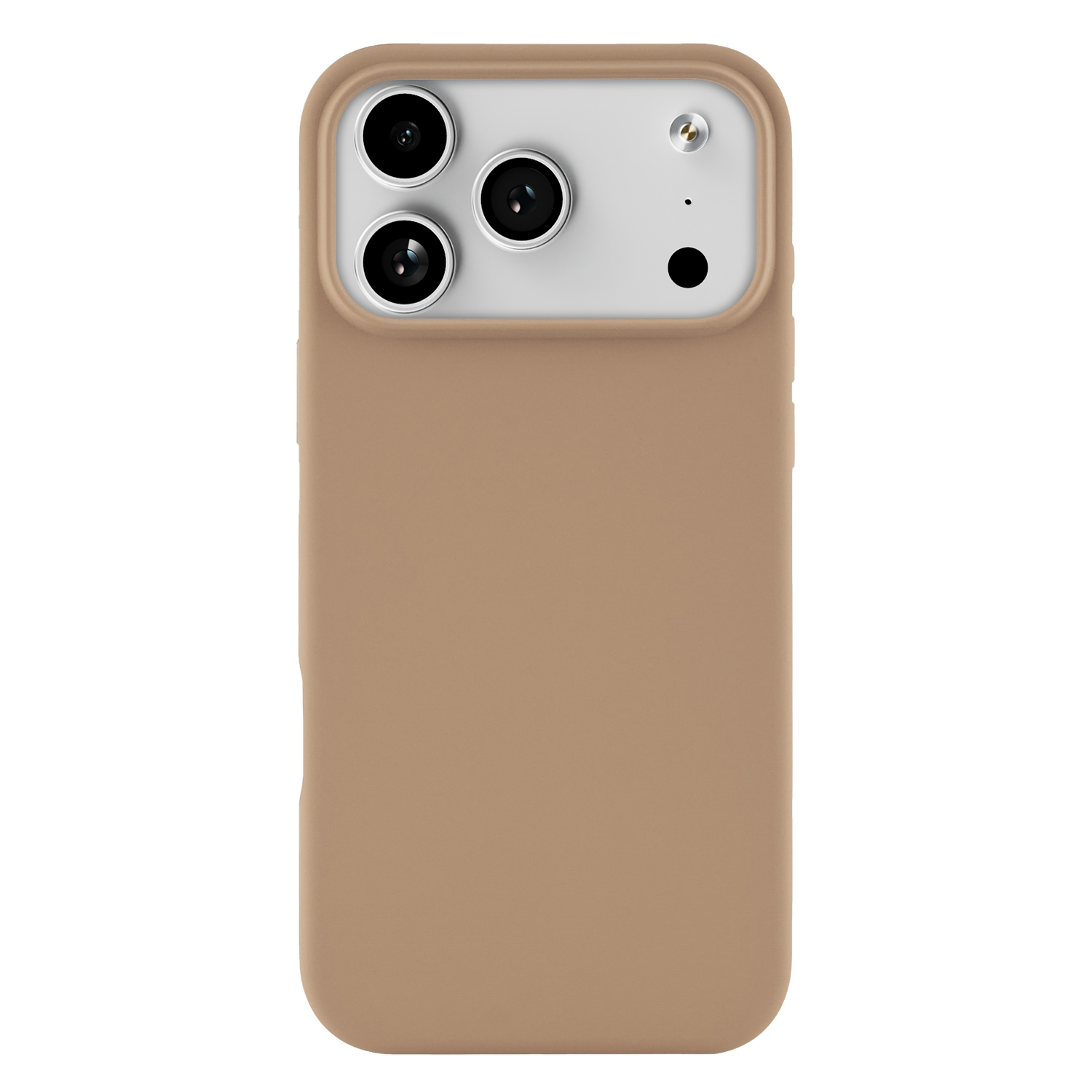 На фото изображено Чехол защитный uBear Touch Mag Case для iPhone 17 Pro Max, MagSafe, латте