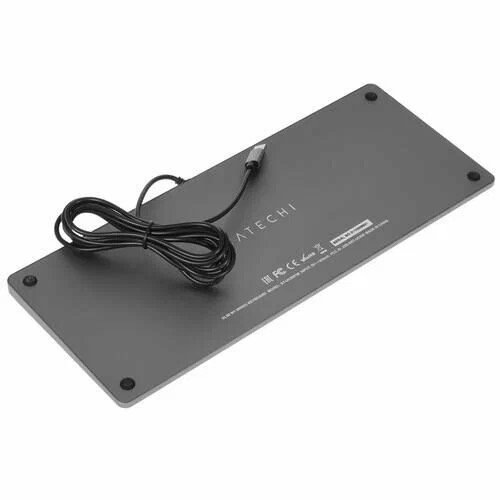 Клавиатура Satechi Slim W1 USB-C Wired Keyboard-RU, серый космос