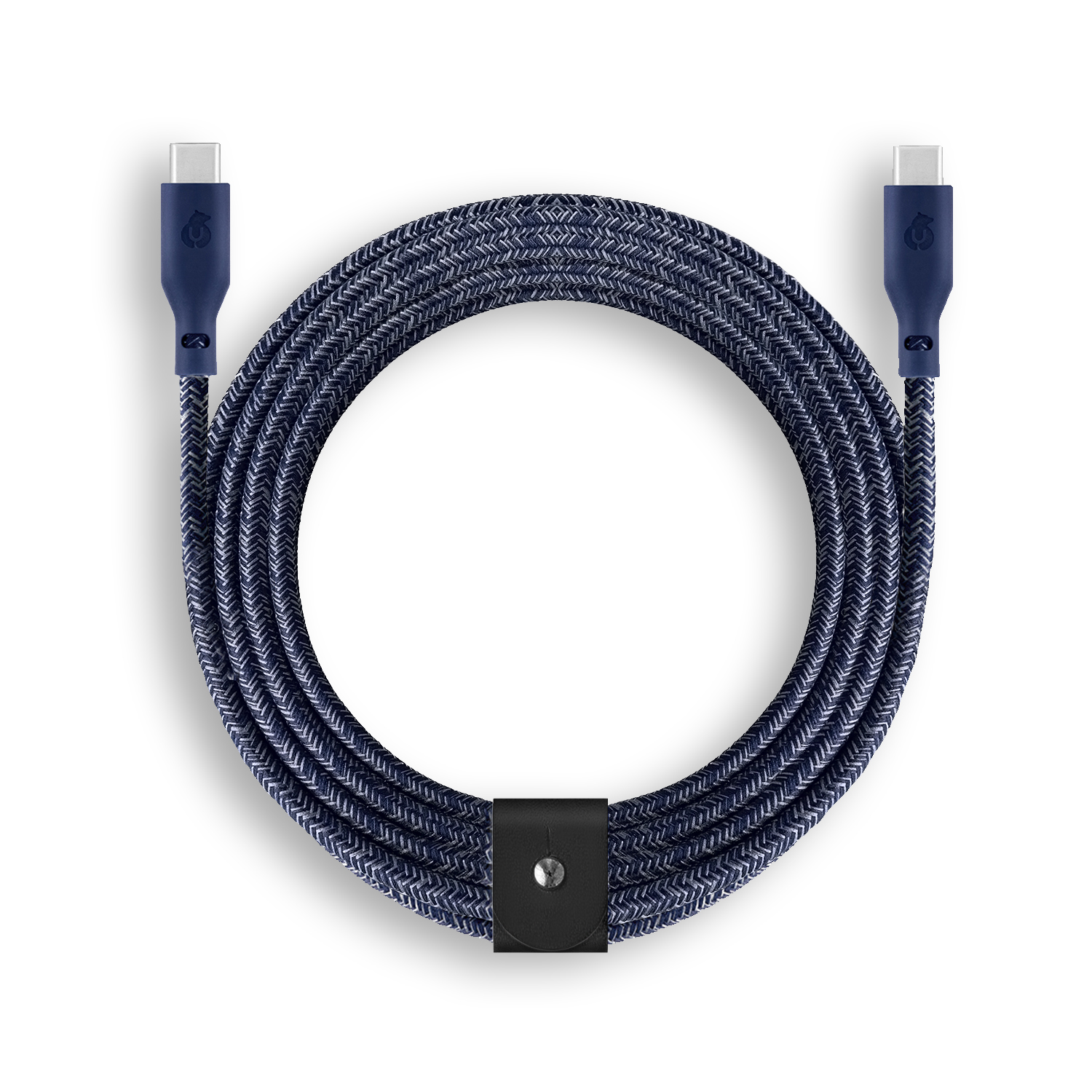 Зарядный кабель uBear Trend, USB-C/USB-С, 140 Вт,  2,4м, синий