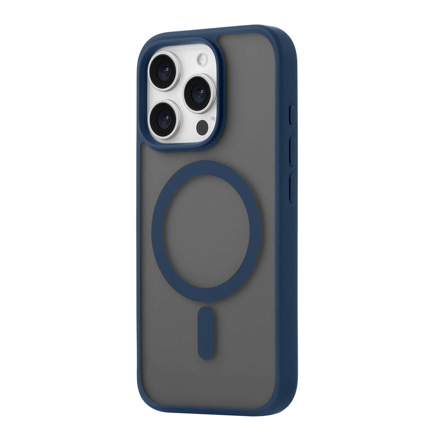 Чехол защитный uBear Cloud Mag Case для iPhone 16 Pro, MagSafe, синий