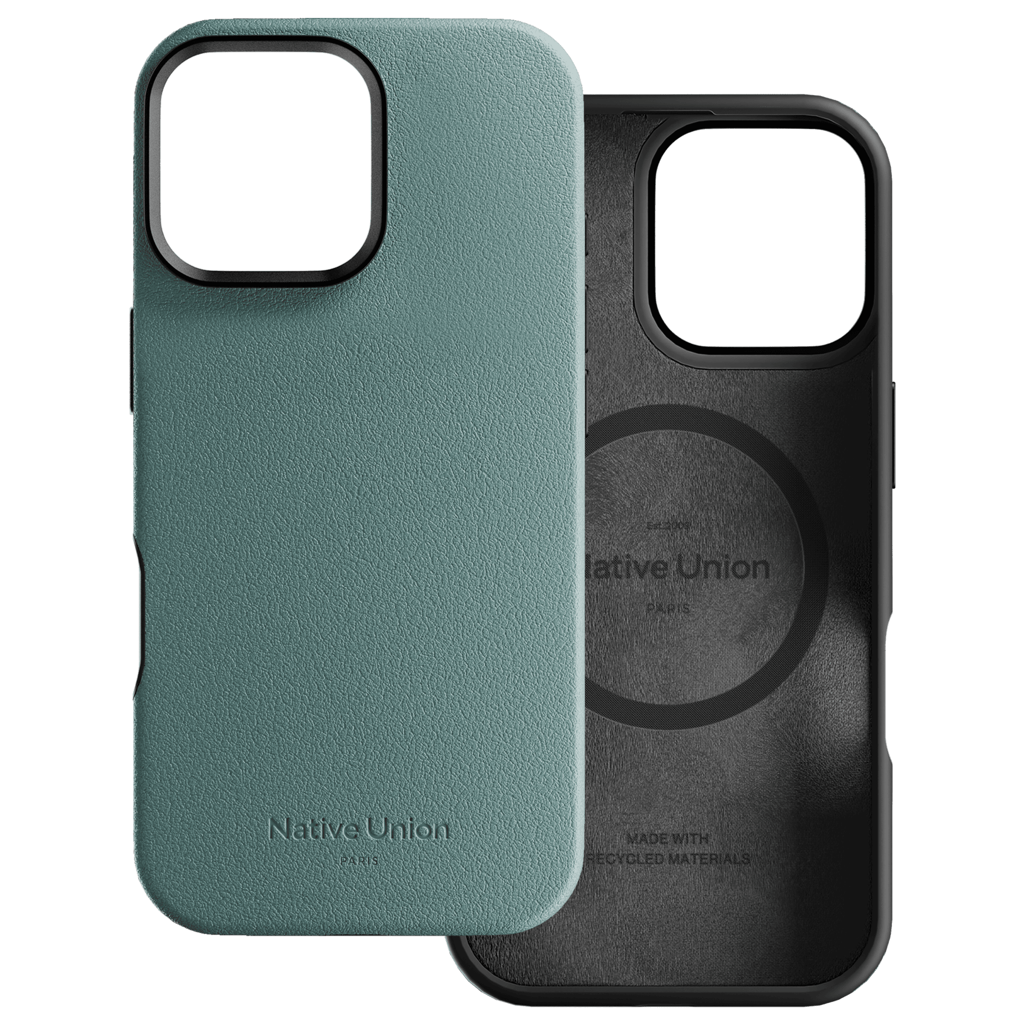 Чехол Native Union Active Case MagSafe для iPhone 16 Pro Max, зелёный сланец