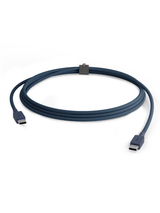 Кабель VLP Nylon Cable USB-C/USB-C, 1.2м, темно-синий Кабель VLP Nylon Cable USB-C/USB-C, 1.2м, темно-синий