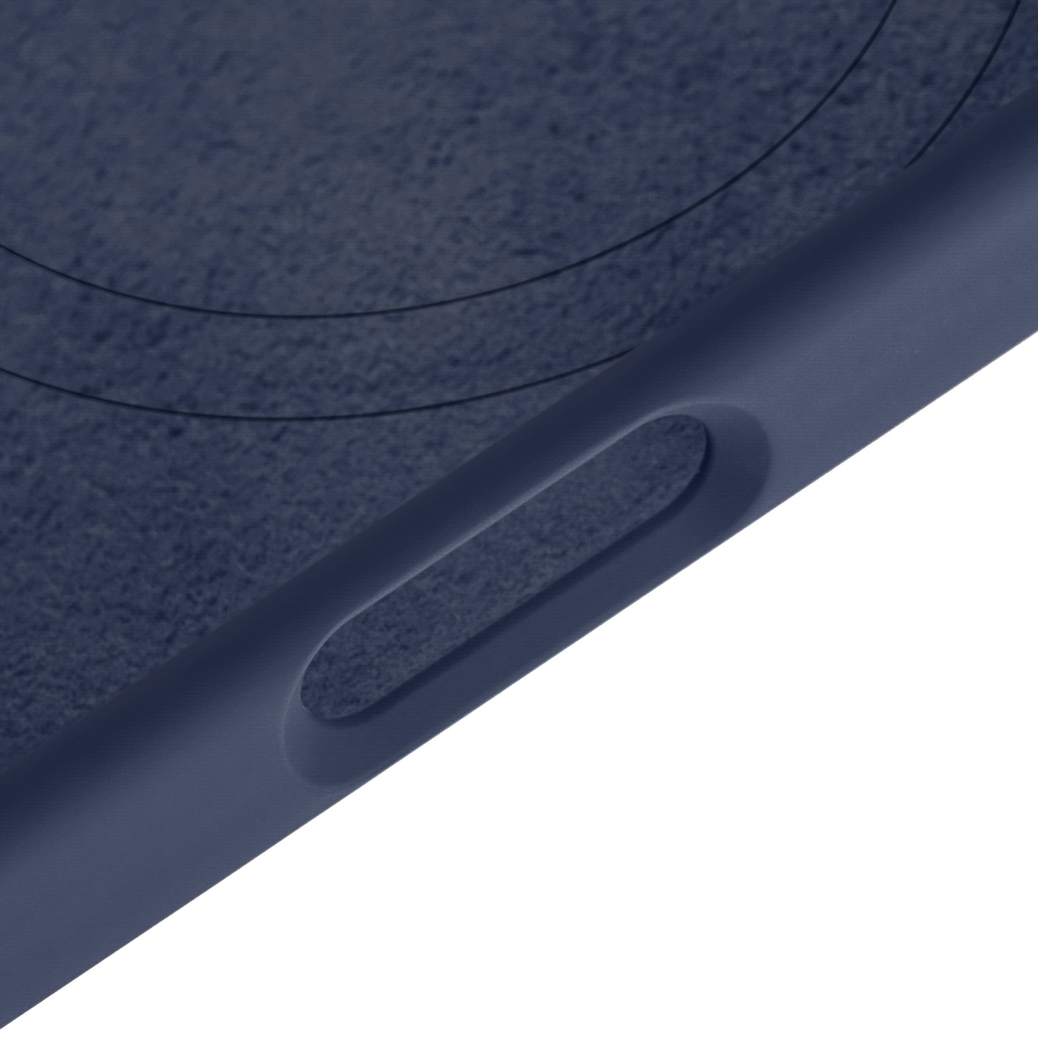 На фото изображено Чехол защитный uBear Touch Mag Case для iPhone 17 Pro, MagSafe, темно-синий