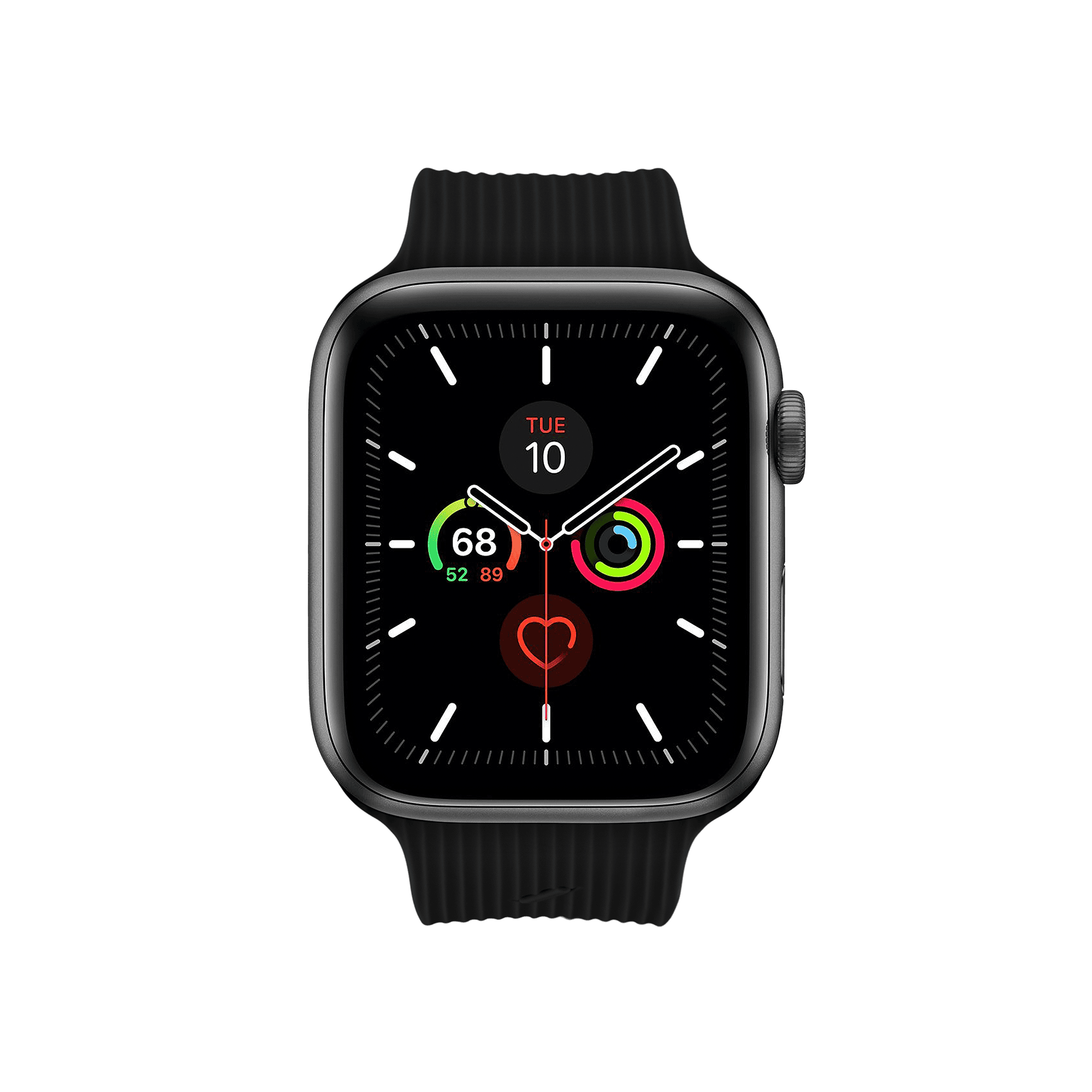 Ремешок Native Union для Apple Watch 44мм, cиликоновый, черный
