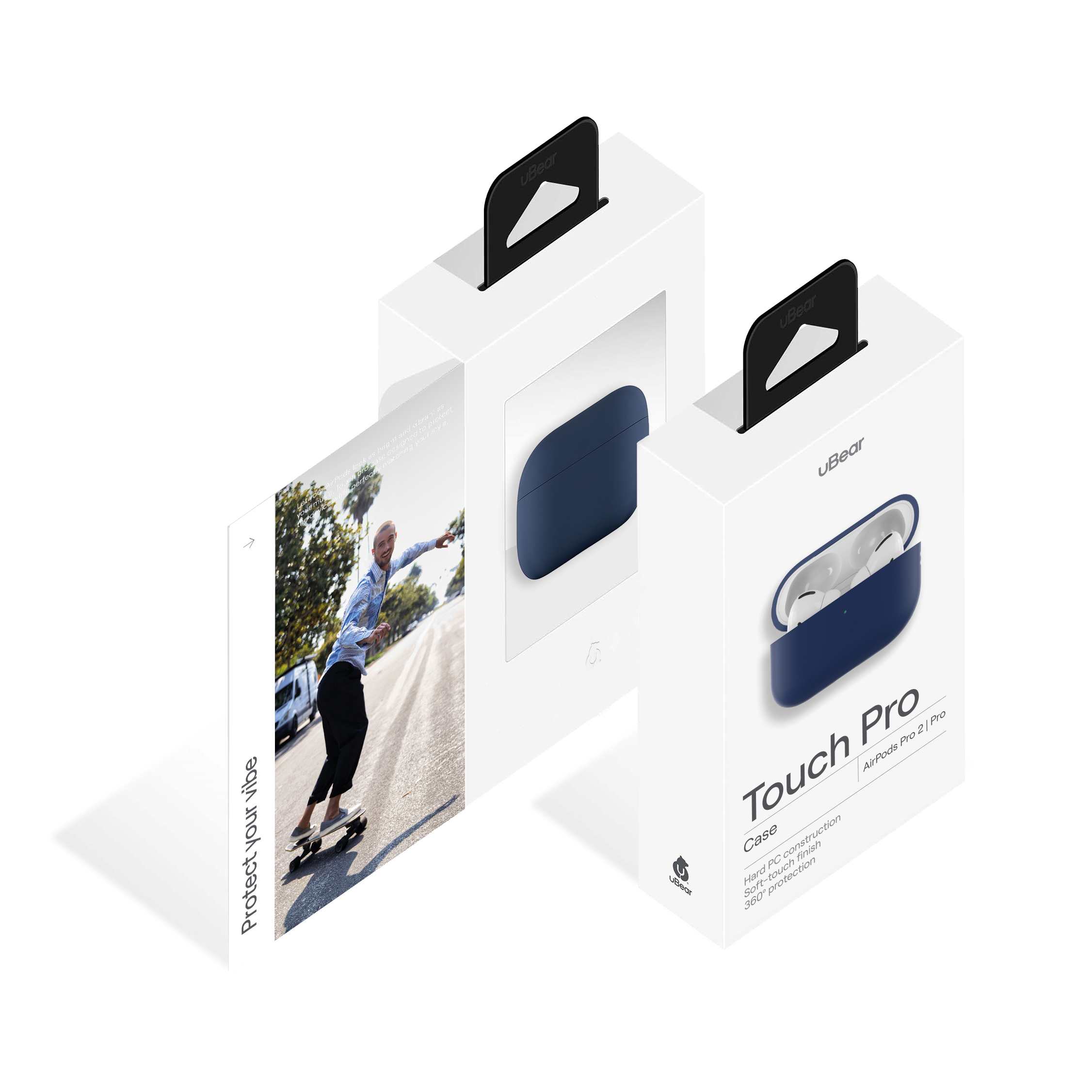 Защитный чехол uBear AirPods Pro 2 Touch Pro Silicone Case, тёмно-синий