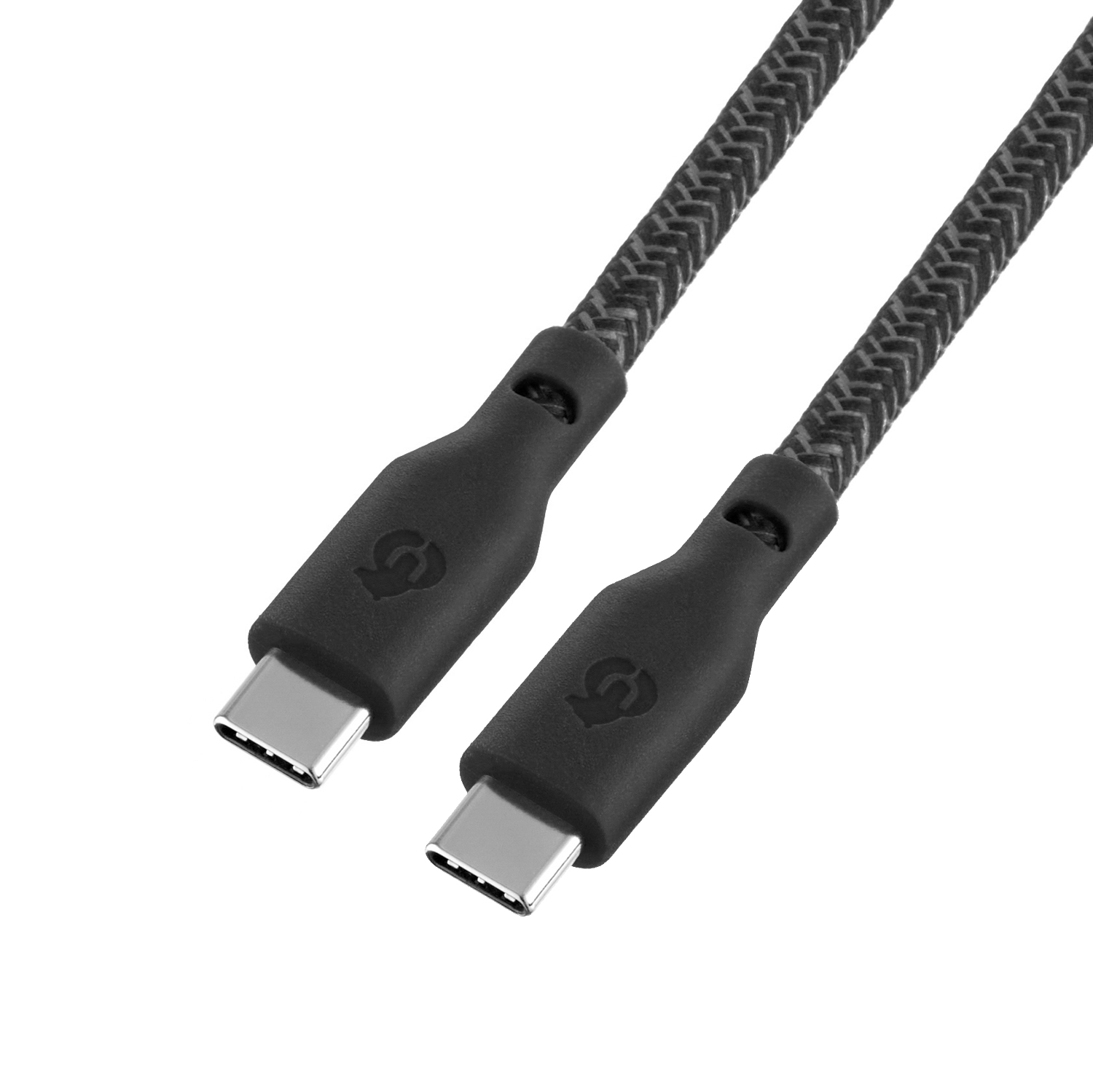 Зарядный кабель uBear Trend, USB-C/USB-С, 140 Вт, 2,4м, чёрный