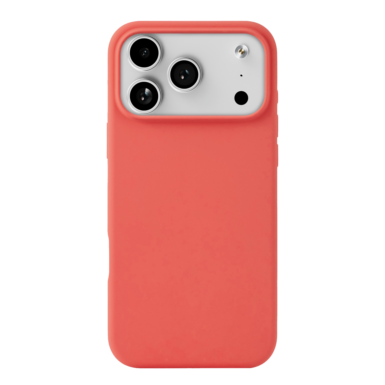 На фото изображено Чехол защитный uBear Touch Mag Case для iPhone 17 Pro Max, MagSafe, коралловый