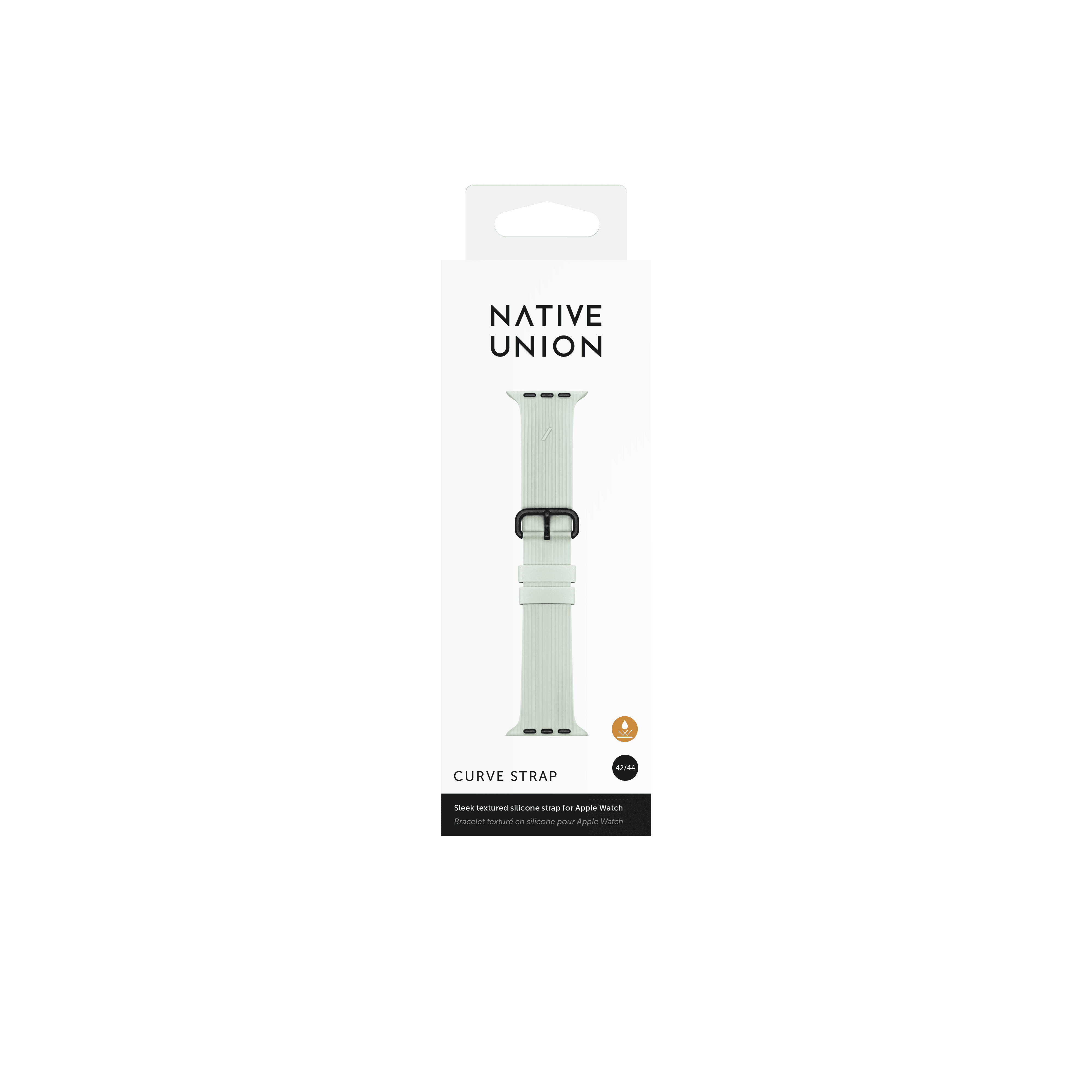 Ремешок Native Union для Apple Watch 44мм, cиликоновый, зелёный
