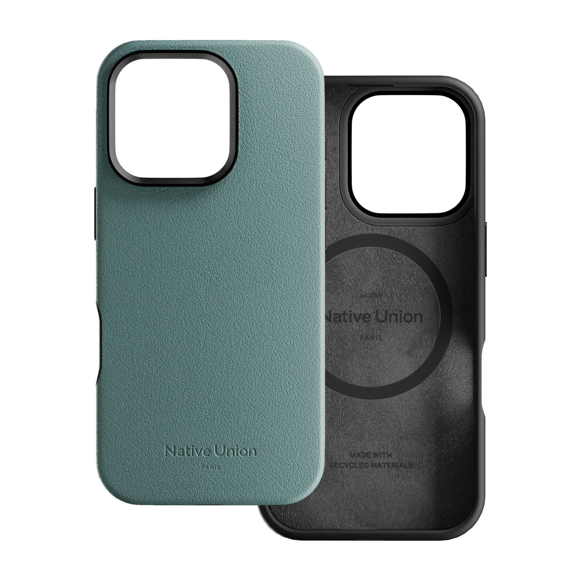 Чехол Native Union Active Case MagSafe для iPhone 16 Pro, зелёный сланец