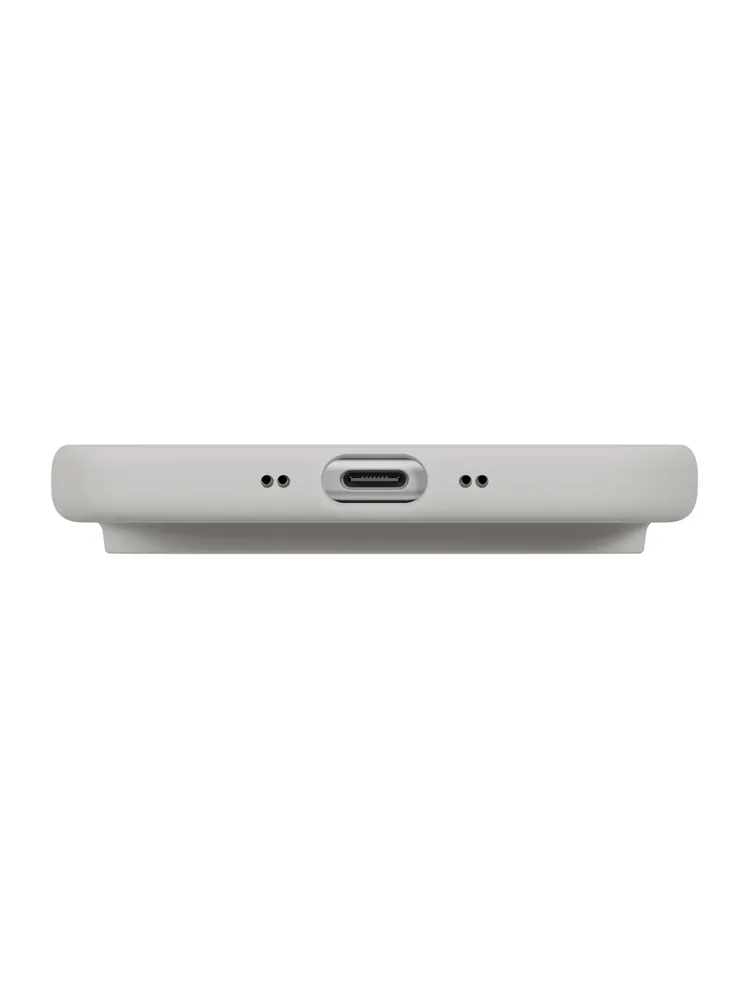 На фото изображено Чехол Uniq Lino MagSafe для iPhone Air, серый