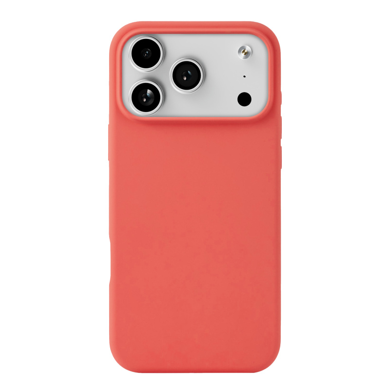 На фото изображено Чехол защитный uBear Touch Mag Case для iPhone 17 Pro Max, MagSafe, коралловый