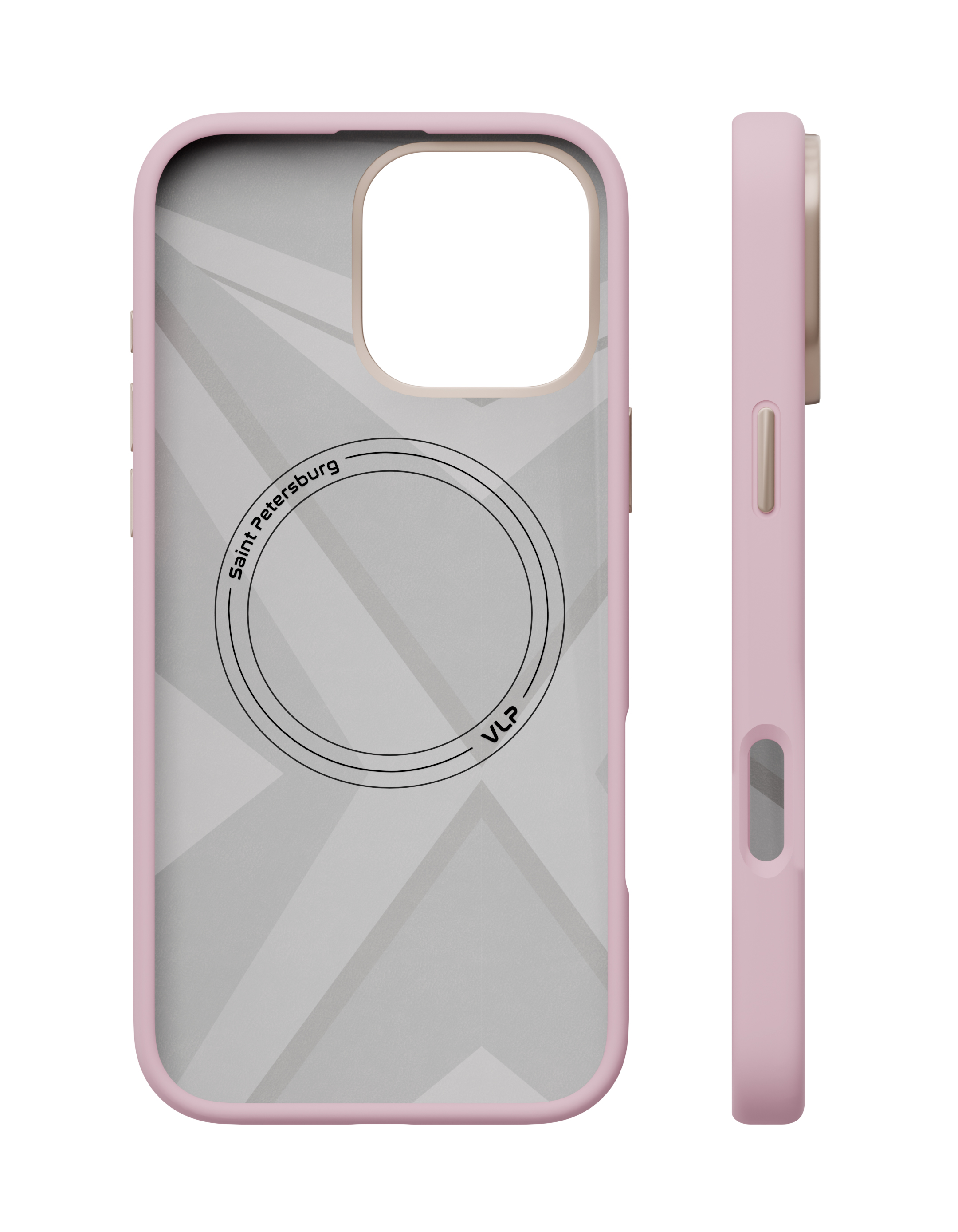 Чехол защитный VLP Aster Pro Case с MagSafe для iPhone 16 Pro Max, розовый