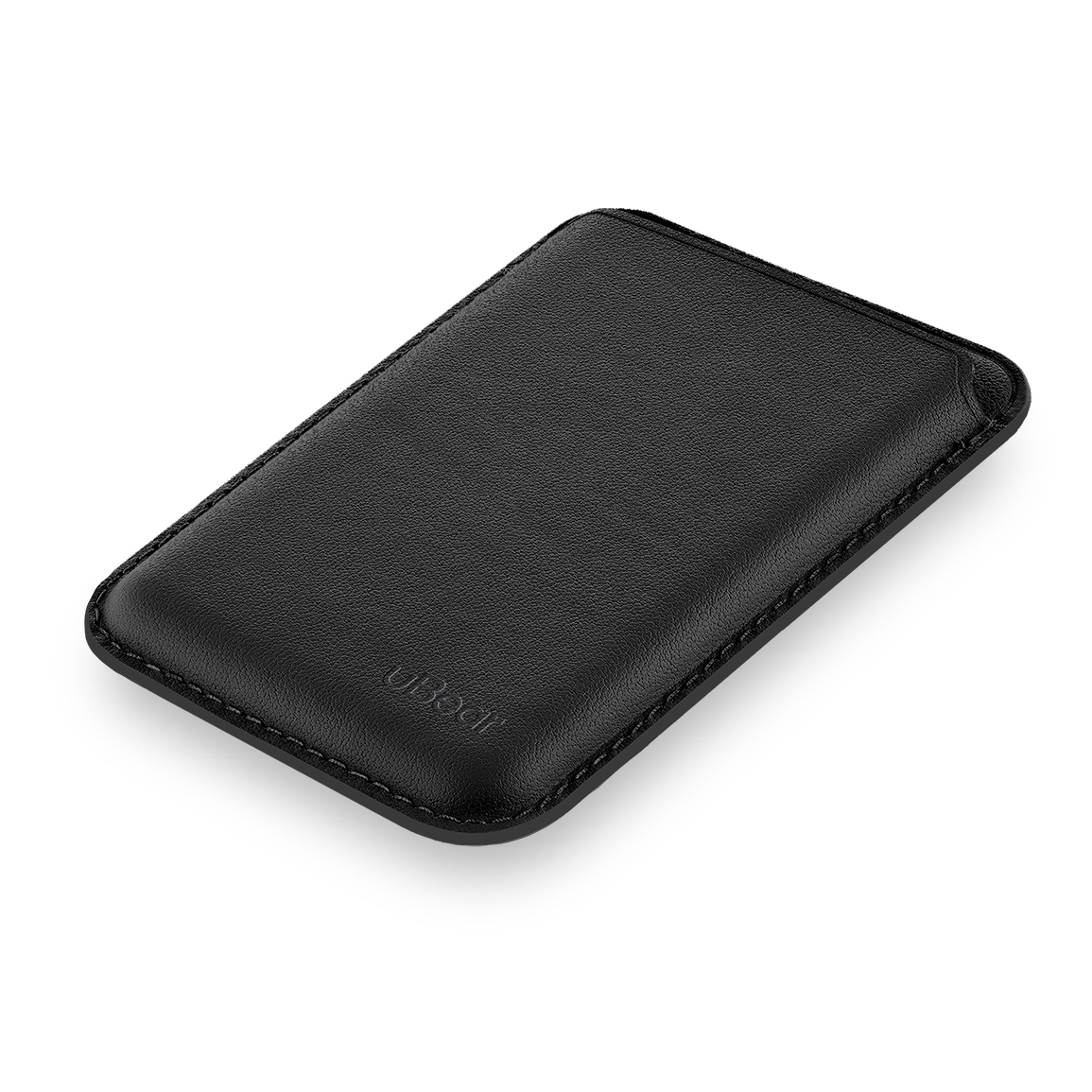 Магнитный кардхолдер uBear Leather Shell, чёрный