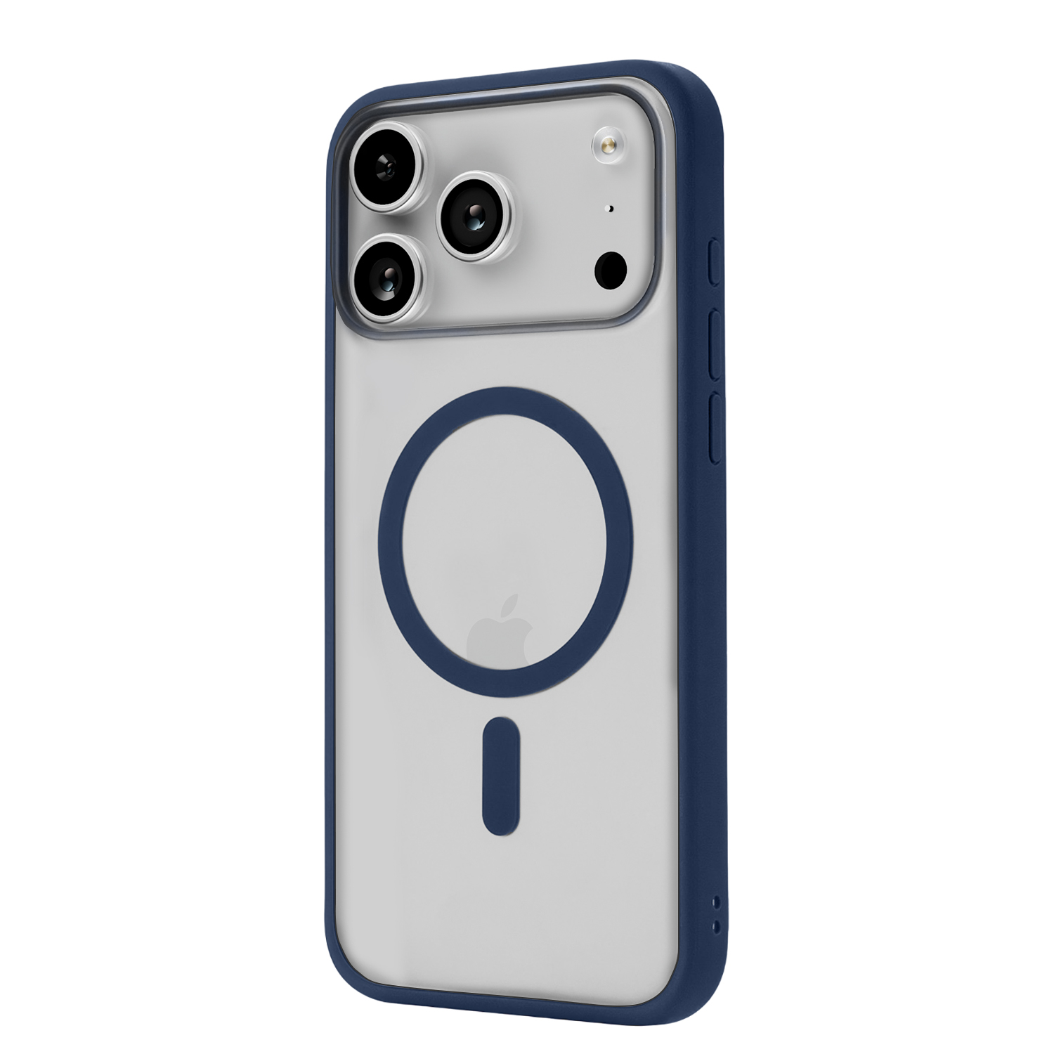 На фото изображено Чехол защитный uBear Cloud Mag Case для iPhone 17 Pro Max, MagSafe, синий
